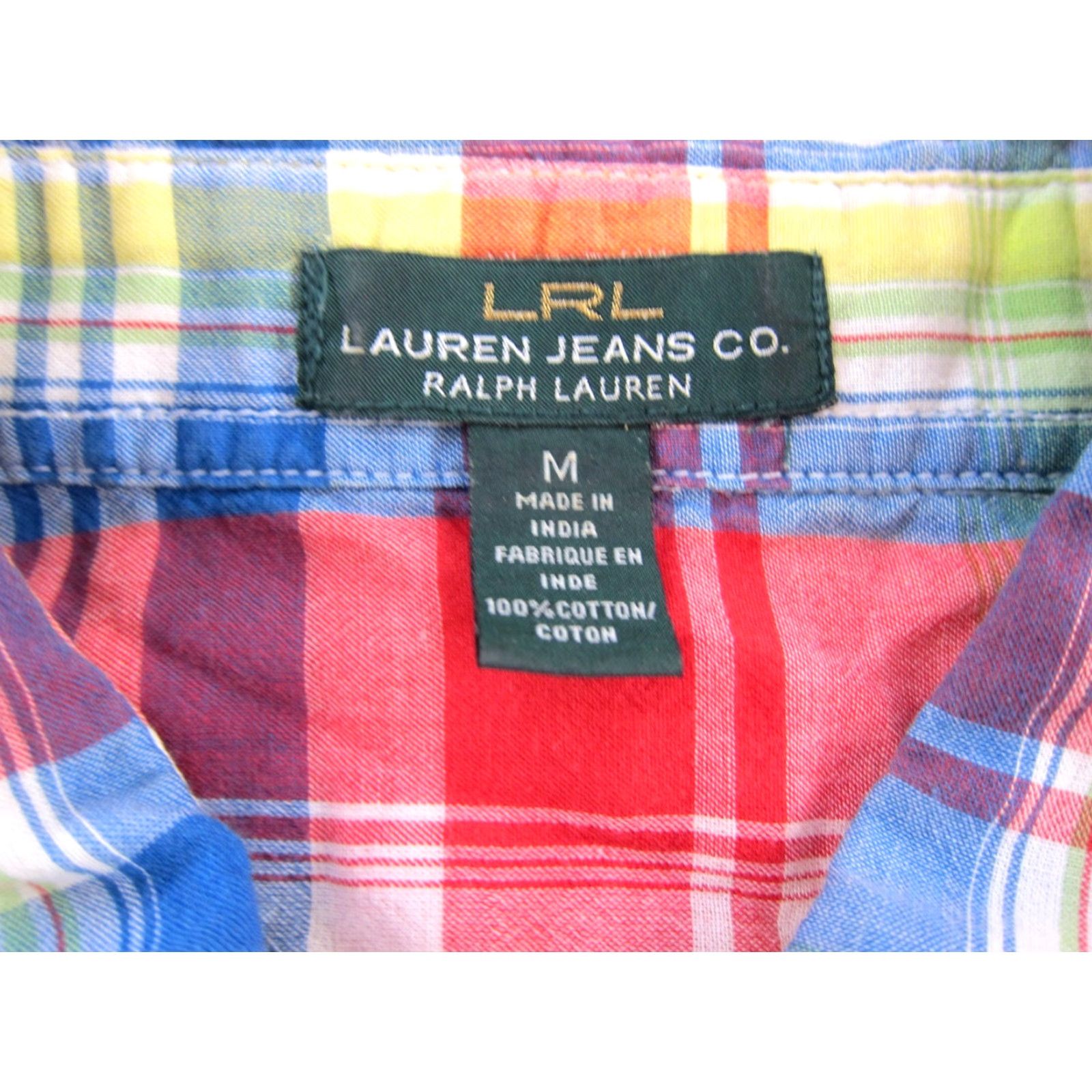 Ralph Lauren Ralph Lauren Green Label Blouse 100% Cotton Plaid Long Sleeve M Red Women Size M / US 6-8 / IT 42-44 - 3 Thumbnail