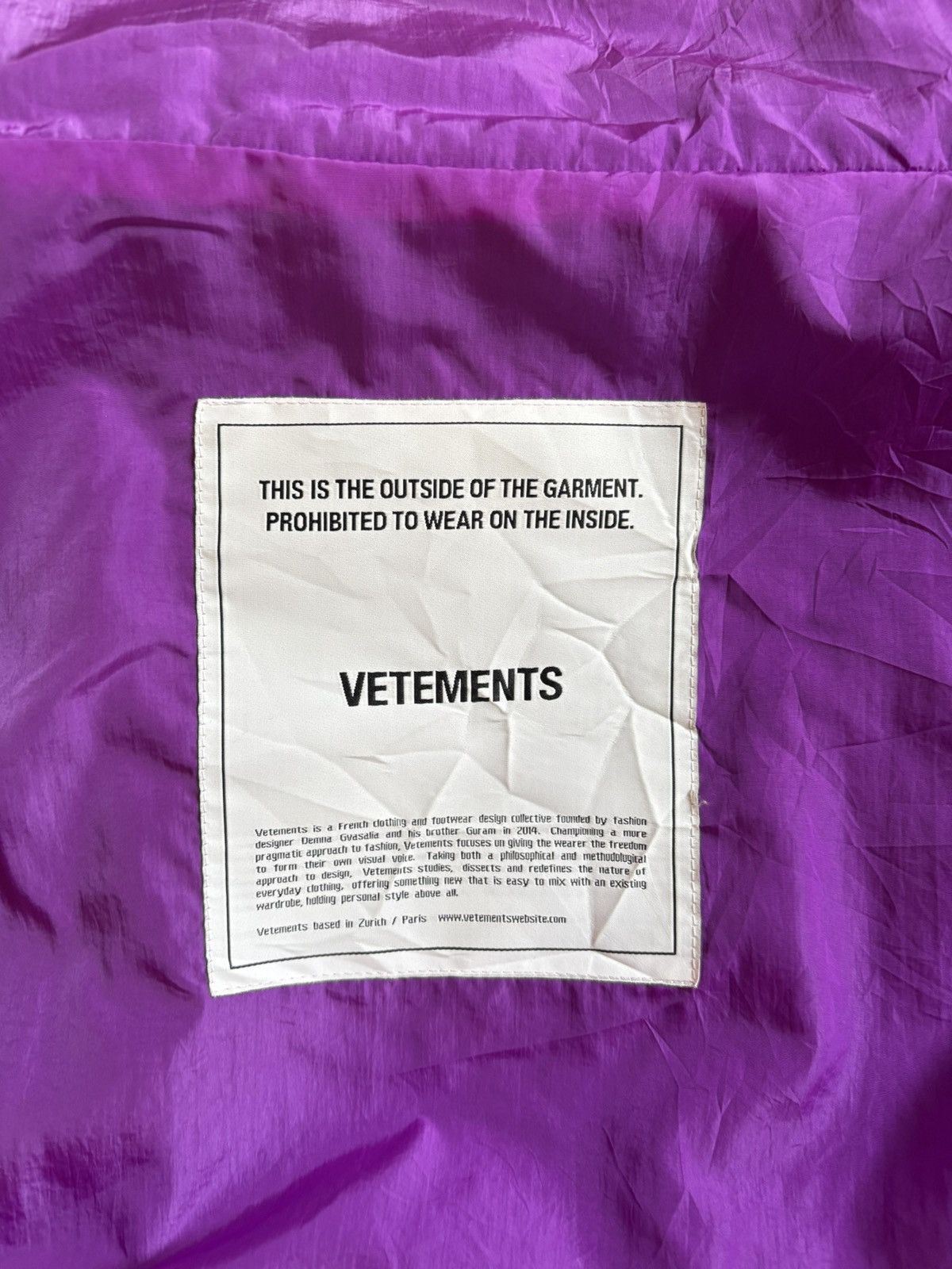 Vetements Vetements FW2019 Angel Track Jacket Size US S / EU 44-46 / 1 - 4 Thumbnail