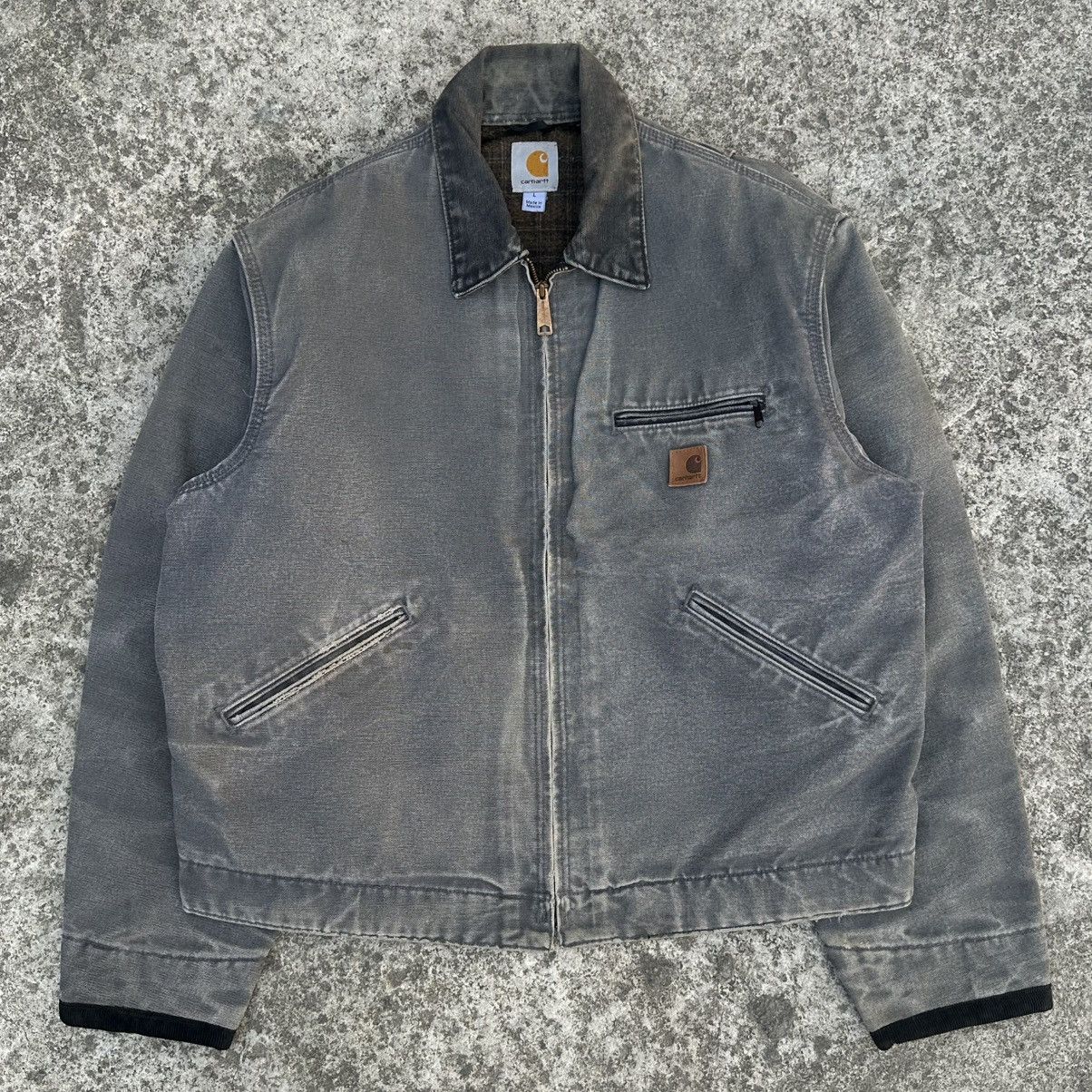 Carhartt Crazy Vintage 00s Faded Carhartt Detroit Jacket J97 GVL Size US L / EU 52-54 / 3 - 2 Thumbnail