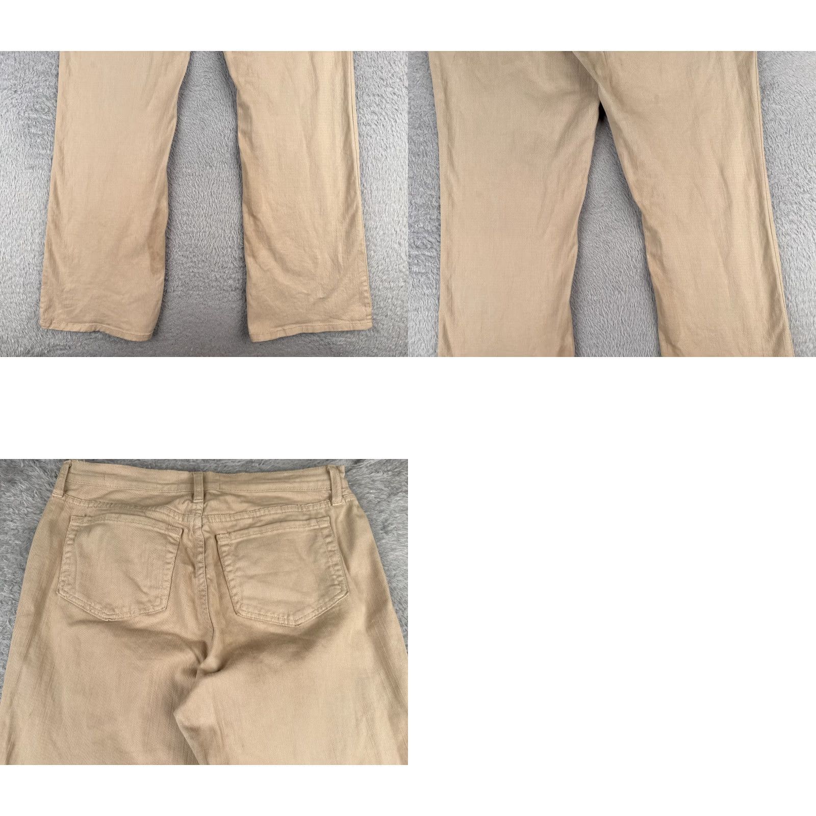 NYDJ VINTAGE NYDJ Jeans Womens 12 Beige Denim Bootcut High Rise Cotton US Made 27x32 Size 34" / US 12 / IT 48 - 10 Thumbnail
