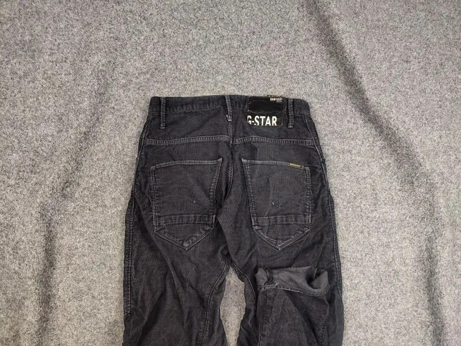 G-Star Vintage G Star Raw Arc 3D Loose Tapered Corduroy Black Pants Size US 30 / EU 46 - 1 Thumbnail