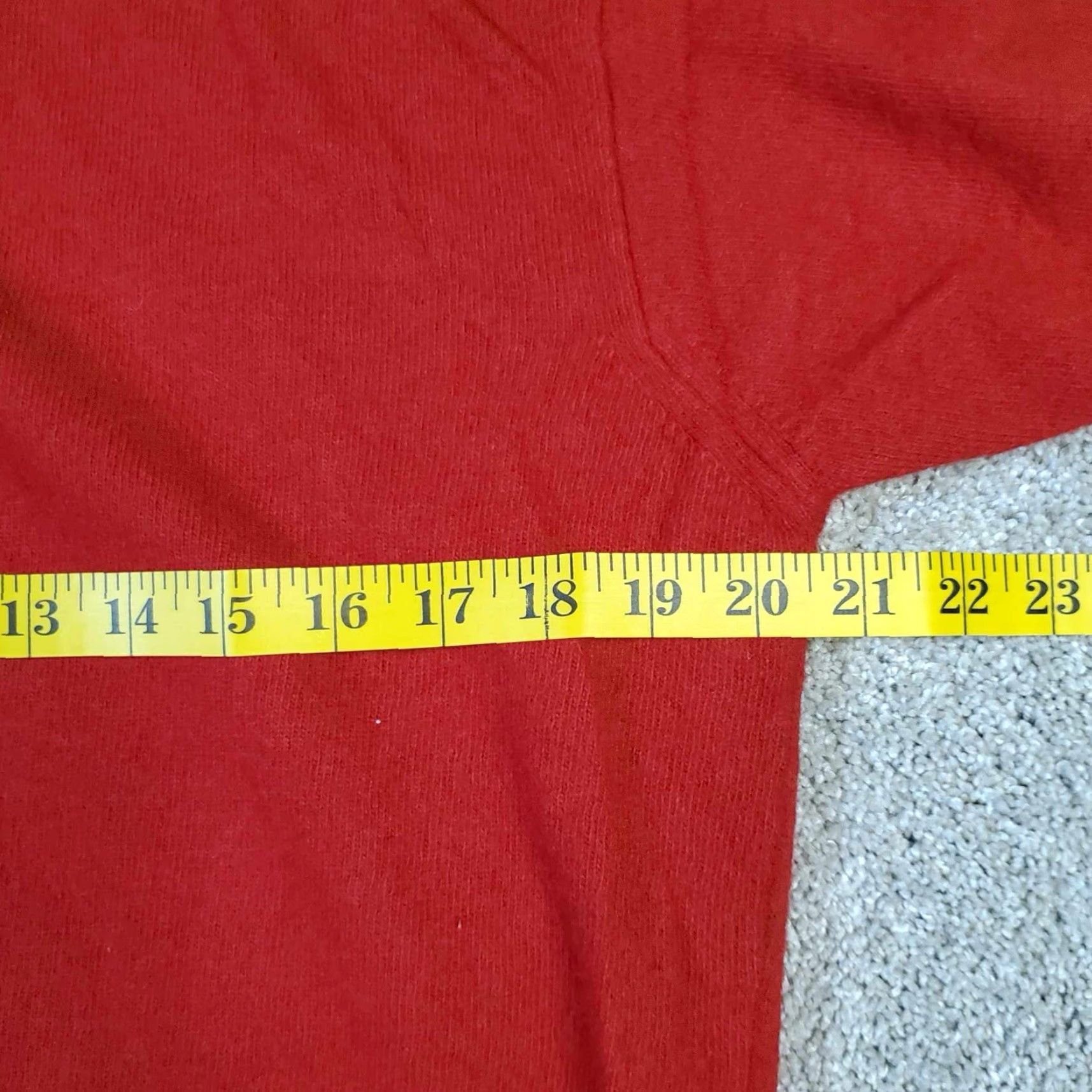 Vintage VINTAGE Poeta Moda Italy Womens XL Red Sweater Cashmere Woolaine Blend Crewneck Size XL / US 12-14 / IT 48-50 - 5 Thumbnail