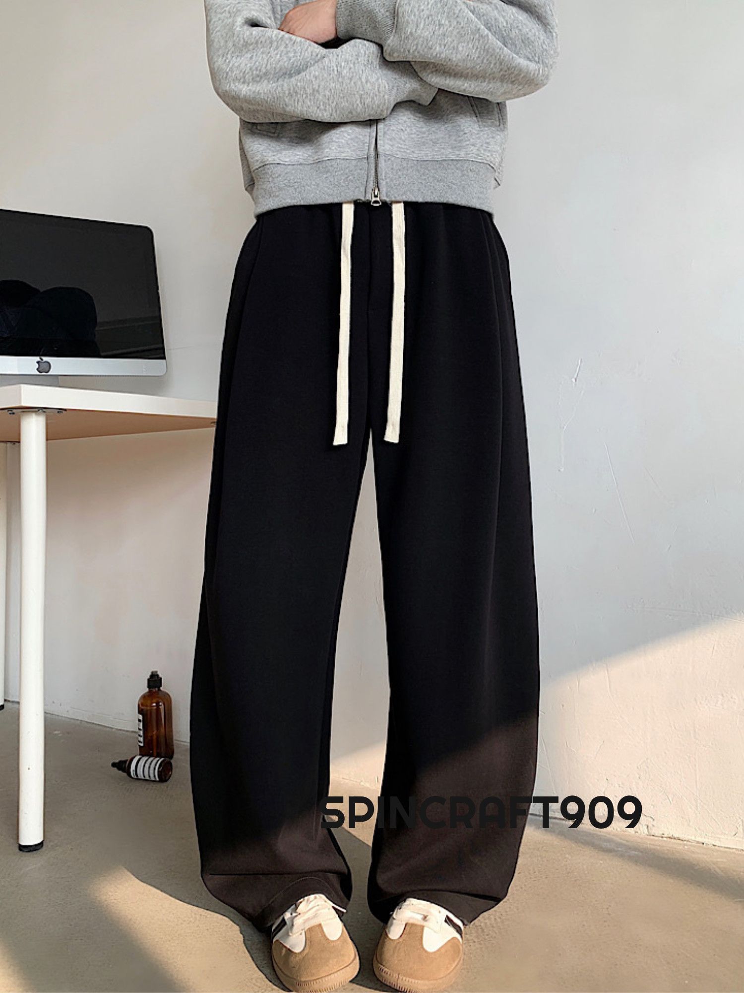 Other Flare Sweatpants, Loose Wide Leg Sweatpants Size US 32 / EU 48 - 2 Thumbnail