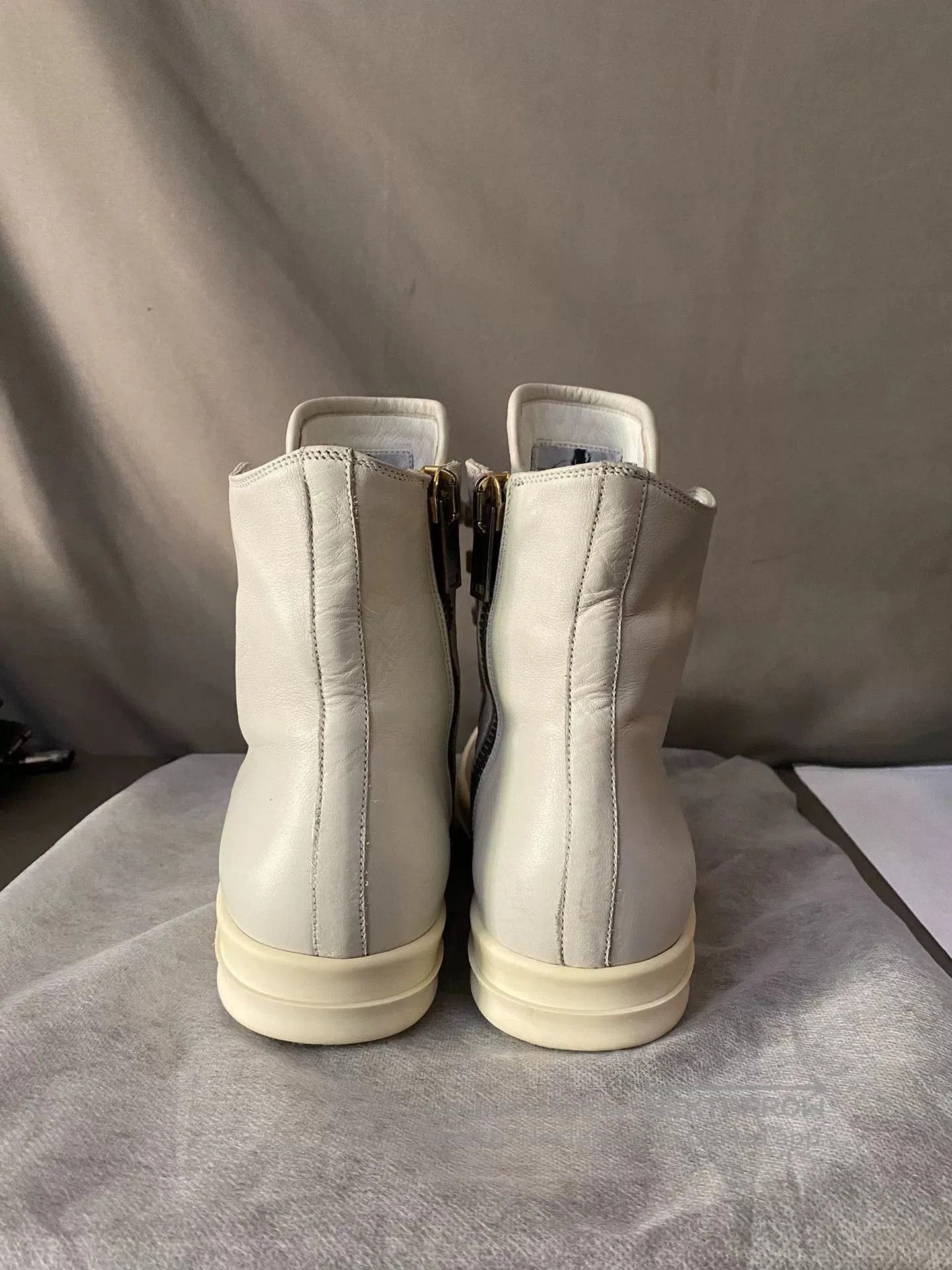 Rick Owens rick owens high-top leather sneakers size 38. Size US 7.5 / IT 37.5 - 4 Thumbnail