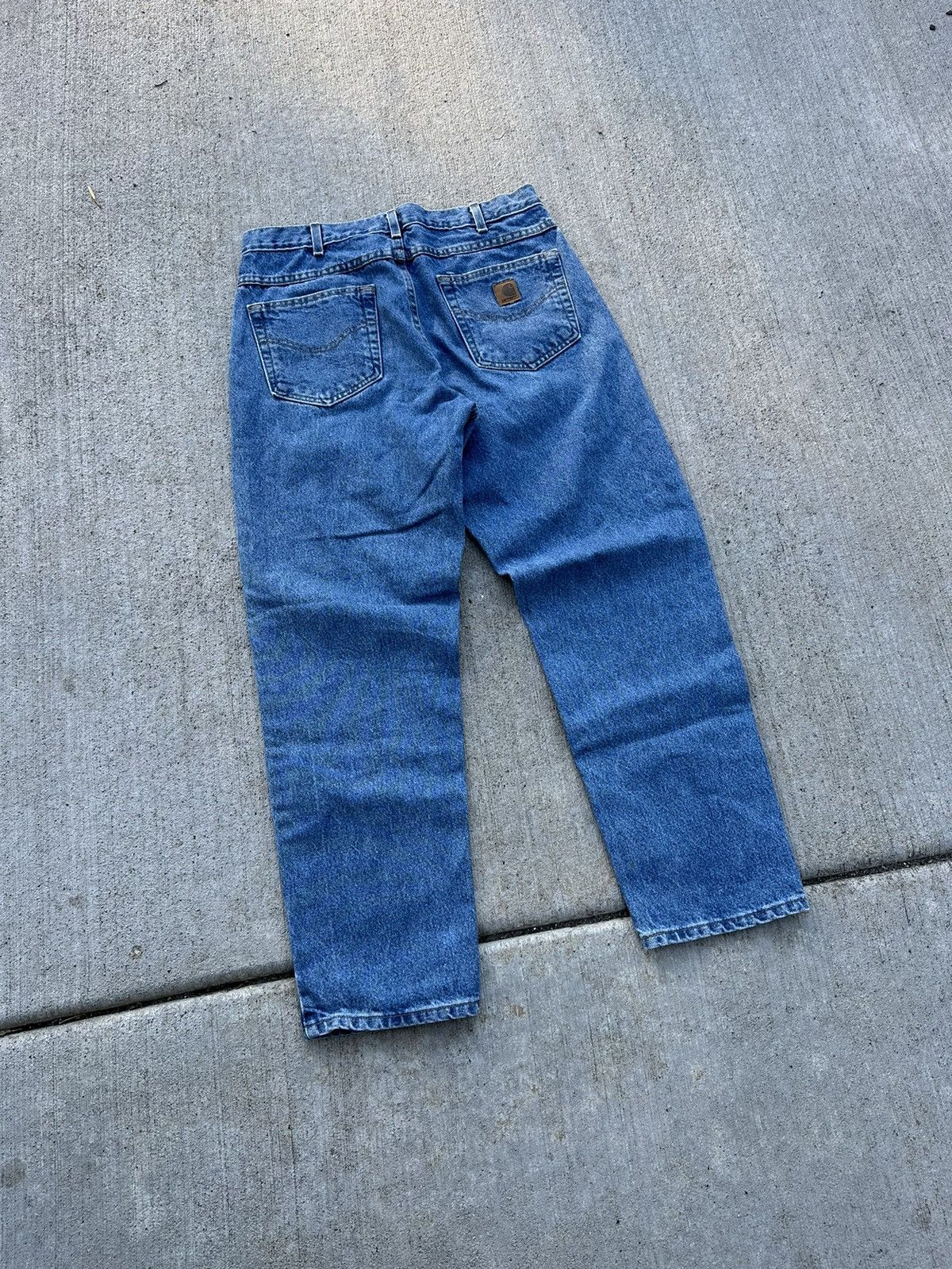 Carhartt × Vintage Vintage Carhartt Y2K Blue American Denim Hype Jeans Size US 32 / EU 48 - 1 Thumbnail