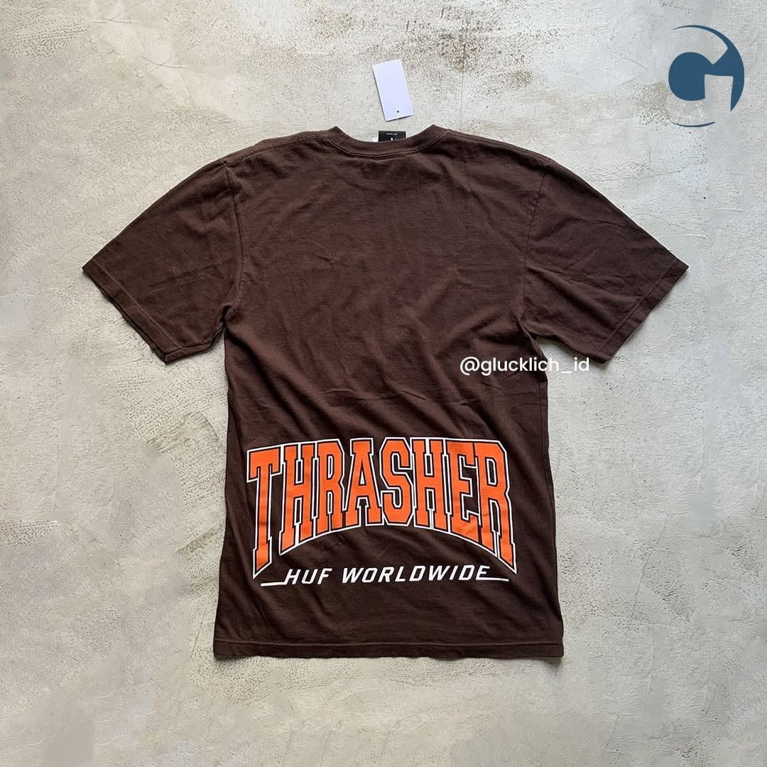 Huf × Thrasher HUF, x Thrasher High Point Tee in Chocolate Size US S / EU 44-46 / 1 - 1 Thumbnail