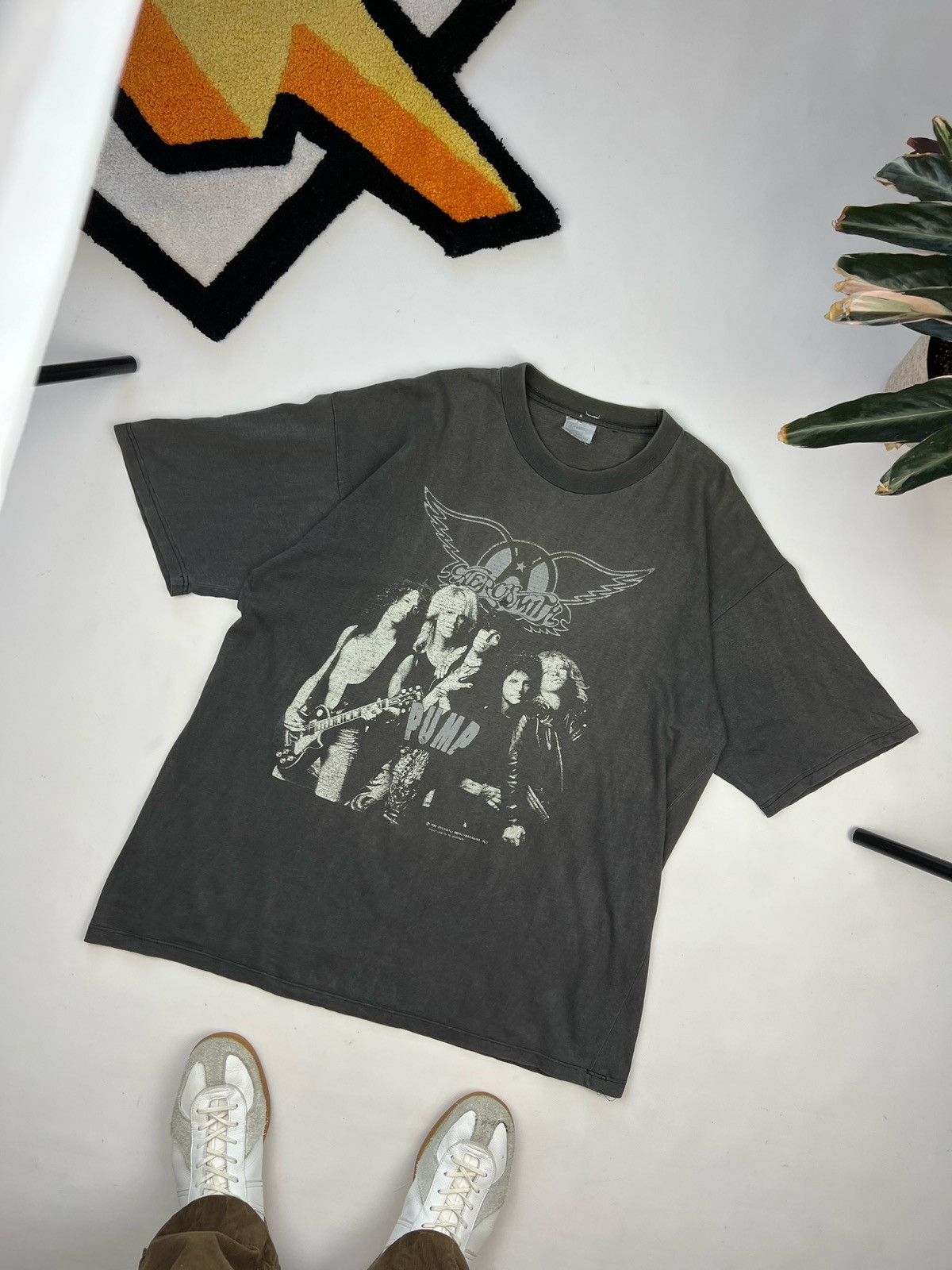 image of Vintage Aerosmith Tee Pump Concert Shirt XL in Black, Men's