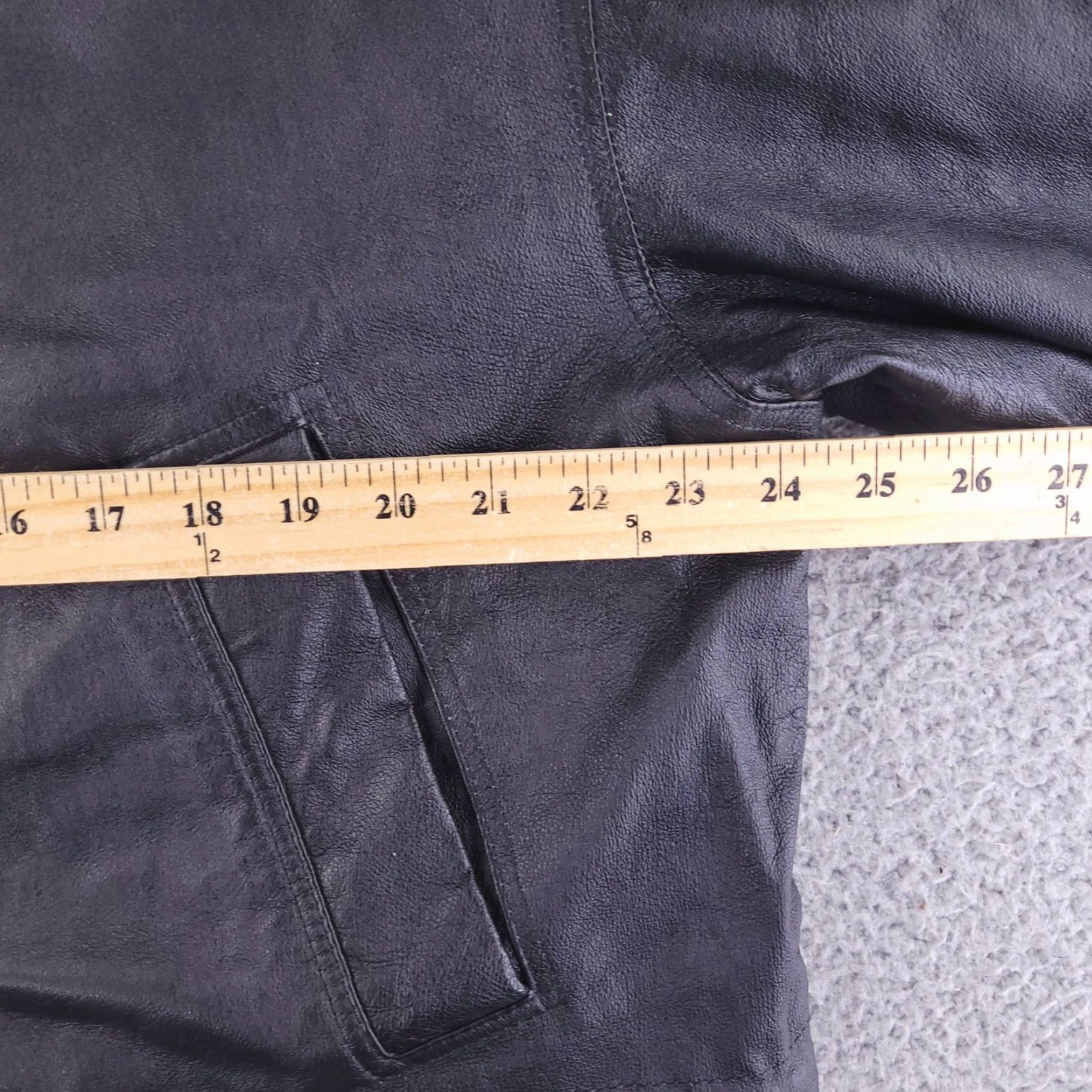 Vintage Wilsons Leather Coat Mens M Black Overcoat Real Genuine Leather Jacket Pattern Solid Vintage No Size US M / EU 48-50 / 2 - 6 Thumbnail