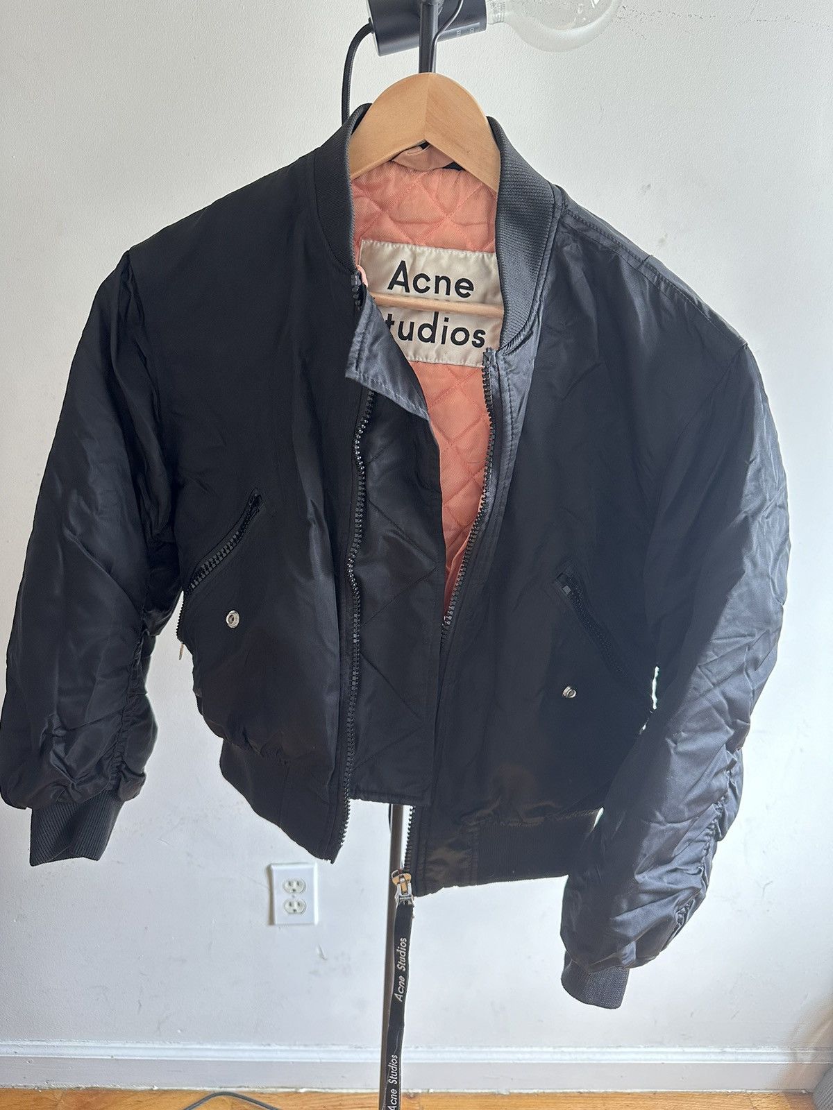 image of Acne Studios Bomber in Black, Women's (Size Small)