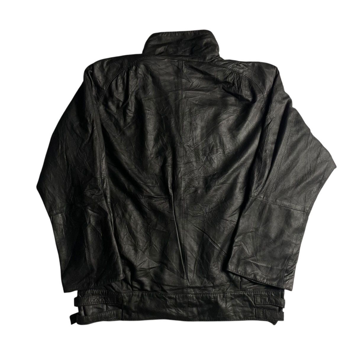 Genuine Leather VINTAGE HIDE SHOP MADE IN NEW ZEALAND LEATHER JACKET Size US L / EU 52-54 / 3 - 3 Thumbnail