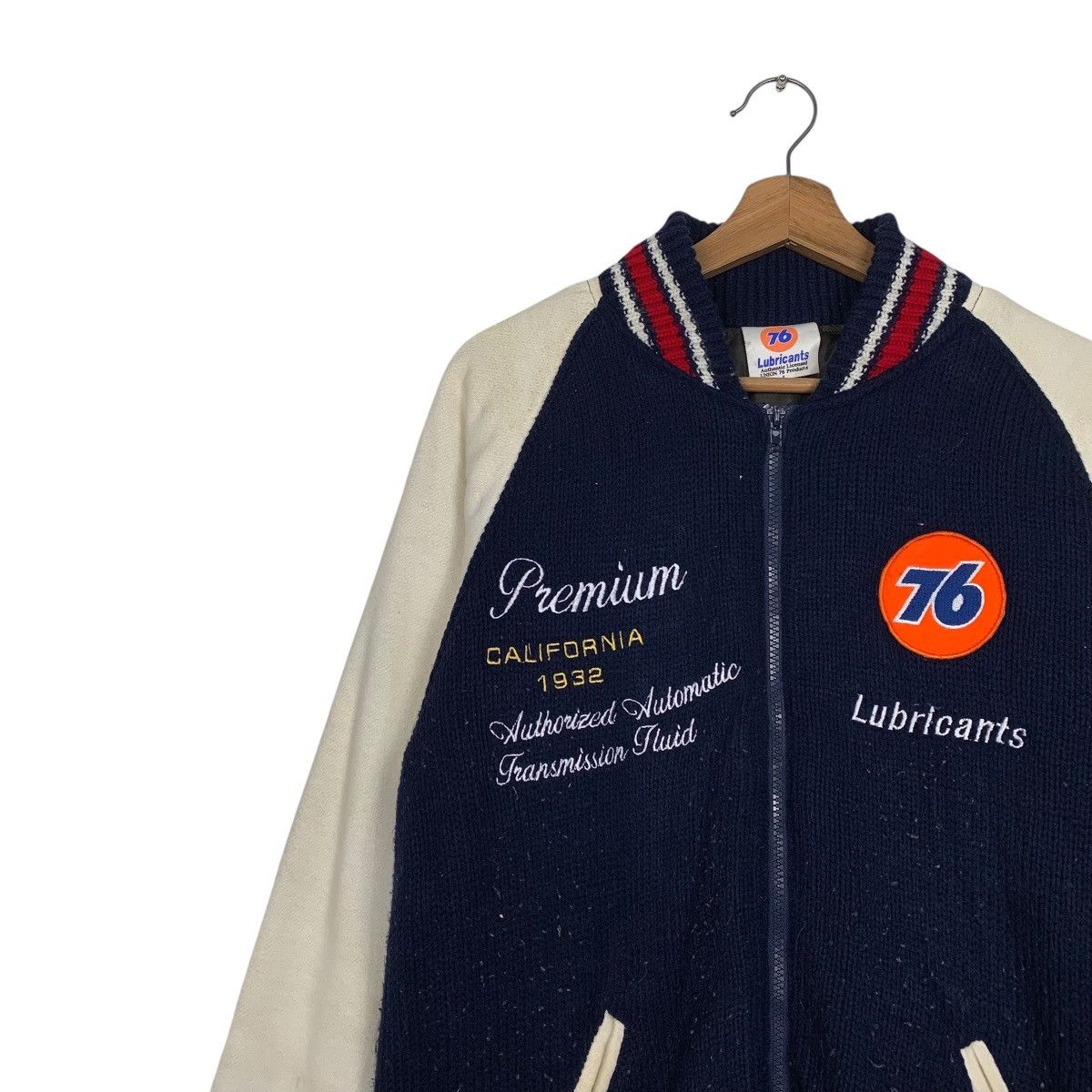 Japanese Brand Union Lubricant 76 Varsity Jacket Size US M / EU 48-50 / 2 - 6 Thumbnail