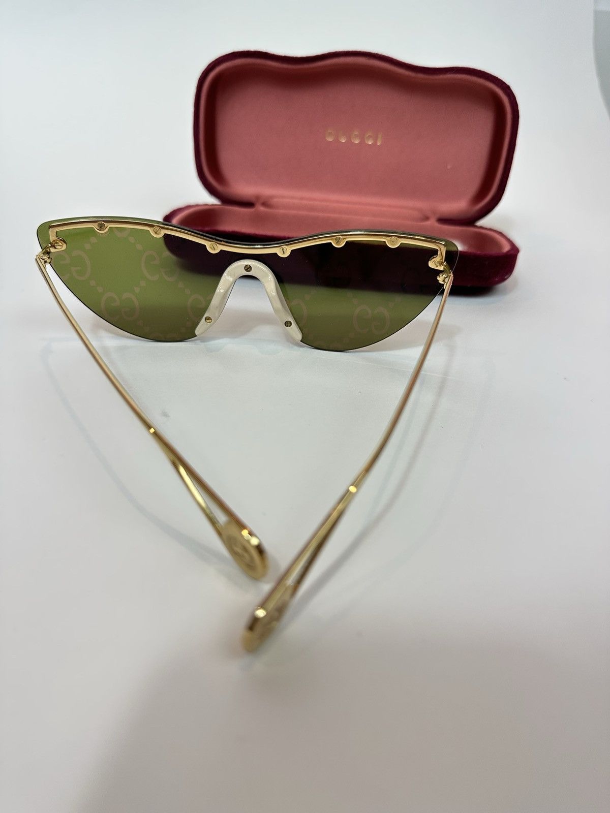 Gucci Gucci Cateye Rimless Sunglasses Size ONE SIZE - 10 Thumbnail