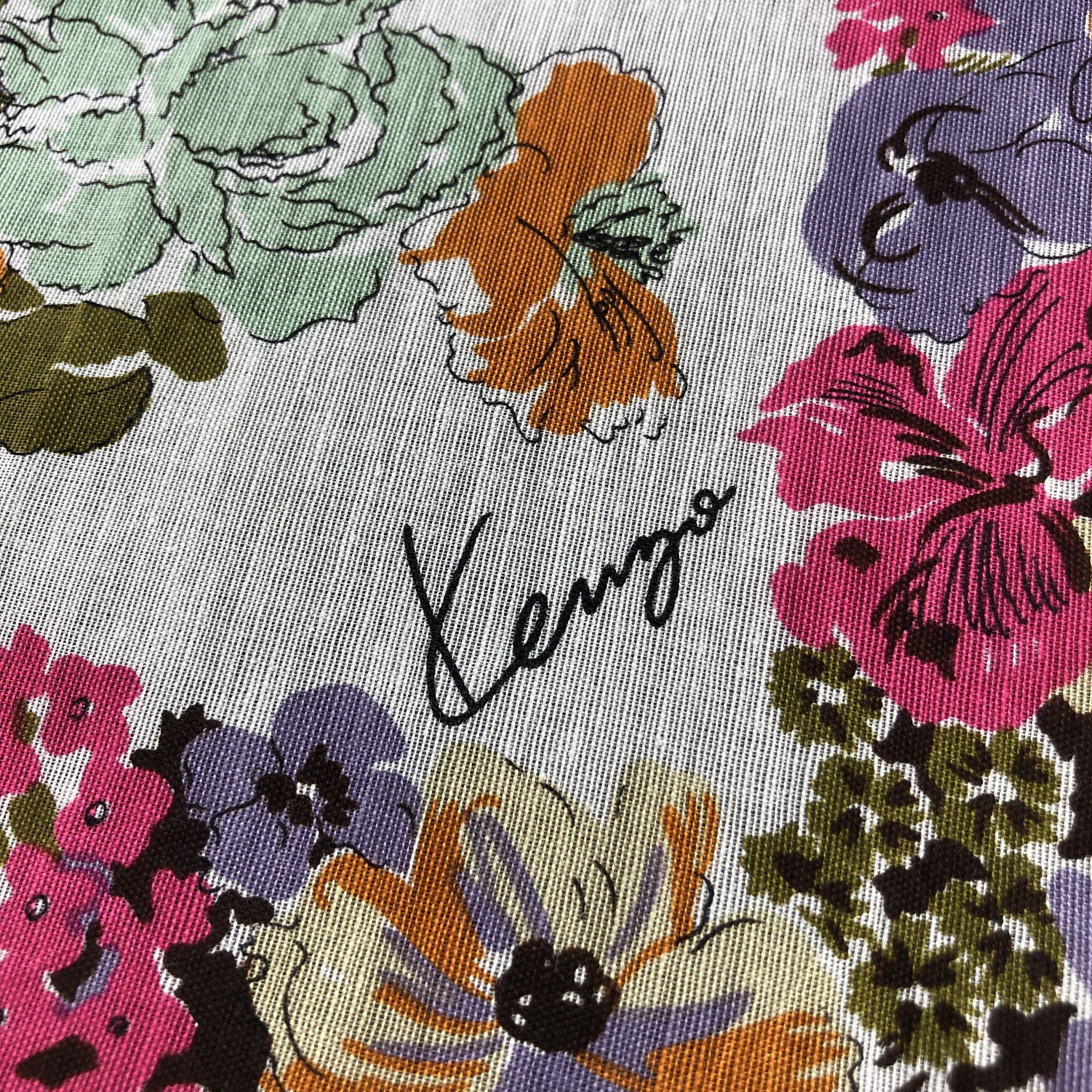 Kenzo Kenzo Floral Handkerchief Neckerchief Bandana H2483 Size ONE SIZE - 4 Thumbnail