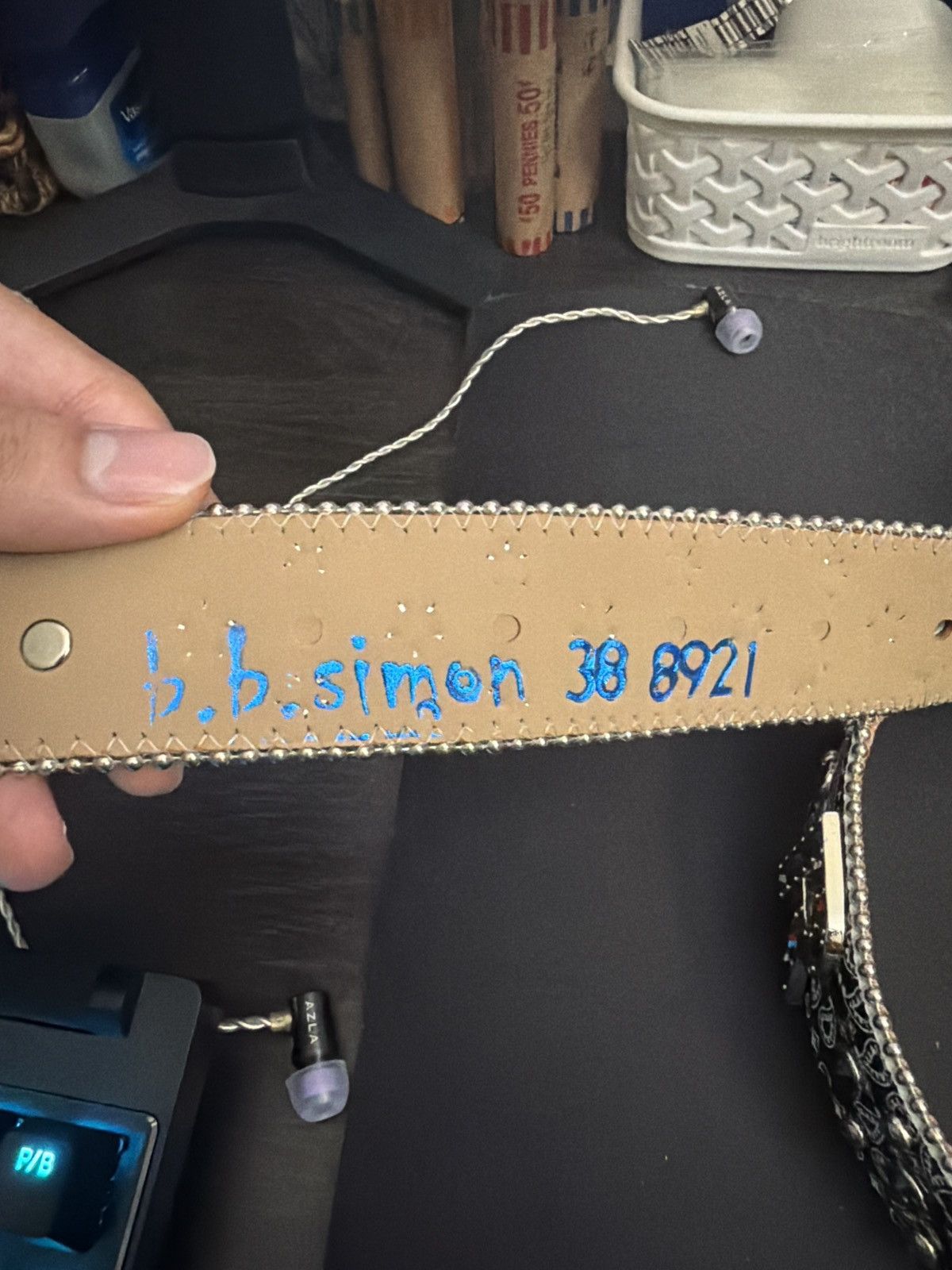 B.B. Simon × Supreme SUPREME B.B. SIMON BANDANA BELT BLACK Size 36 - 4 Thumbnail