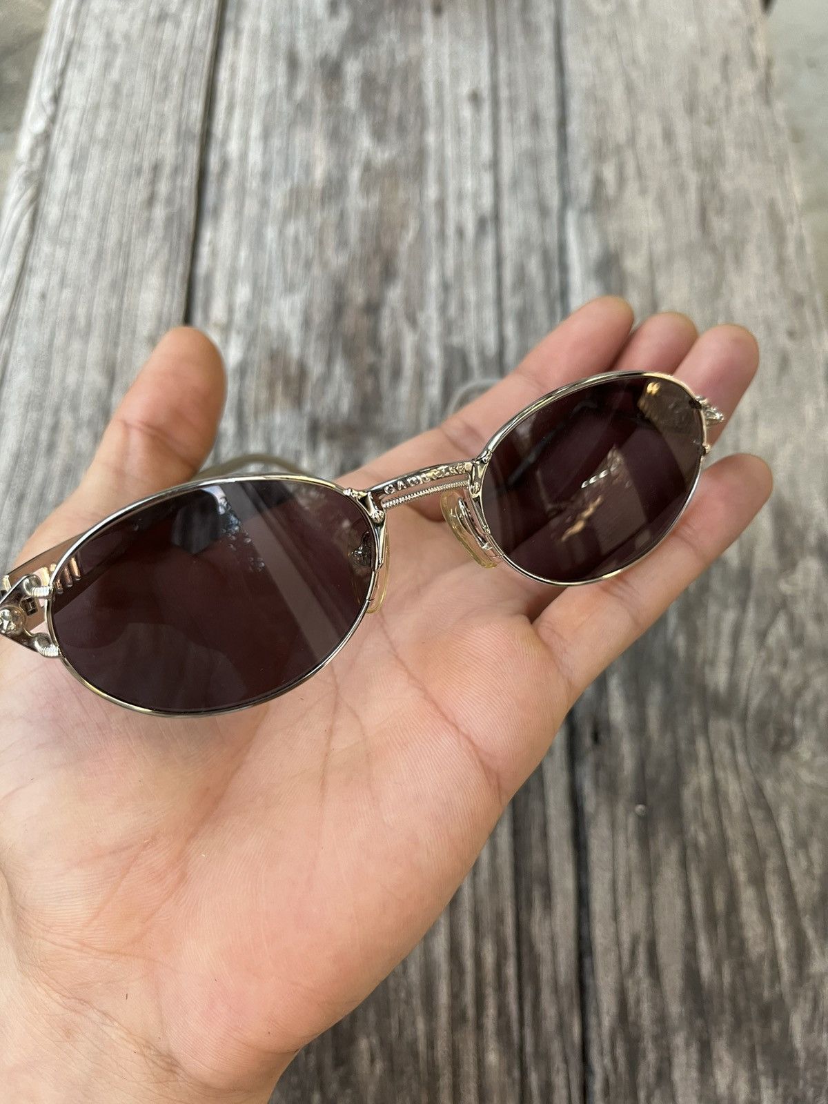 Jean Paul Gaultier Rare 90s JPG Oval Sunglasses Size ONE SIZE - 5 Thumbnail
