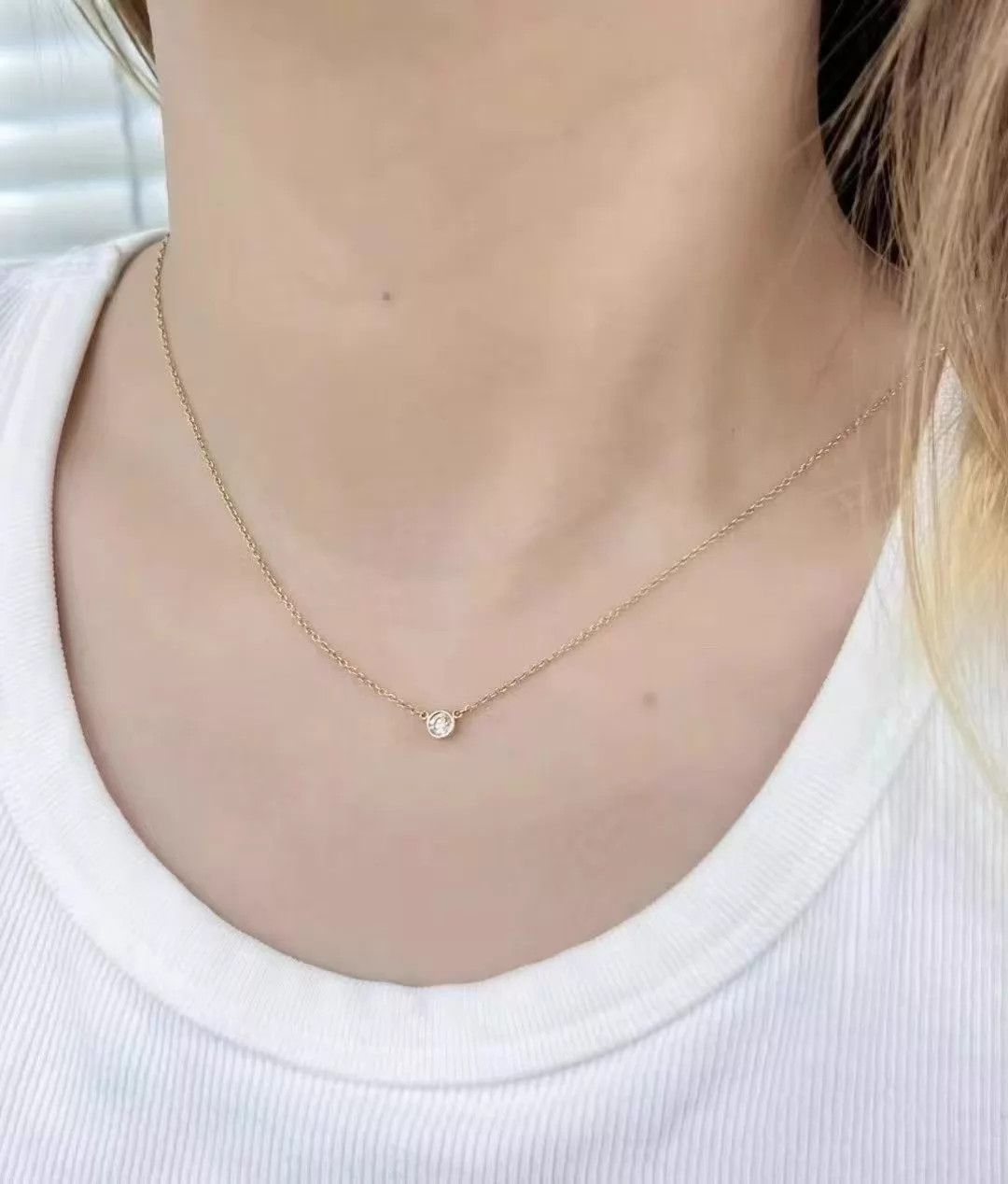 Tiffany & Co. Tiffany Bubble 18K RG 0.3ct Diamond VVS2 F Color 41cm New Size ONE SIZE - 7 Thumbnail
