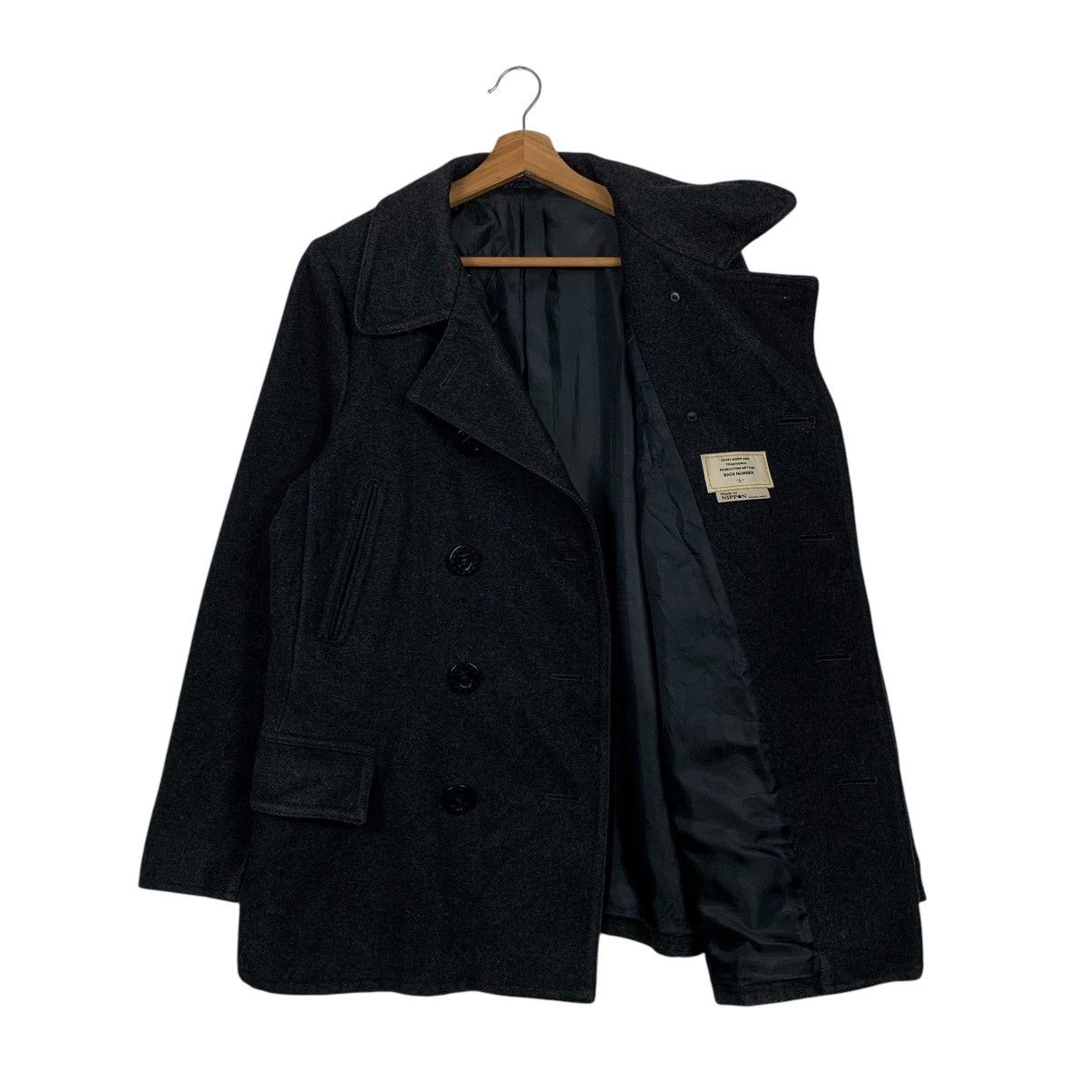 Japanese Brand Back Number Double Breasted Coat Size US L / EU 52-54 / 3 - 9 Thumbnail
