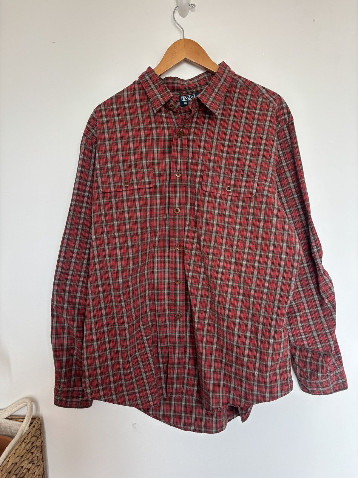 Polo Ralph Lauren Polo l Ralph Lauren Plaid Flannel Suede Elbow Patches XXL Size US XXL / EU 58 / 5 - 1 Thumbnail
