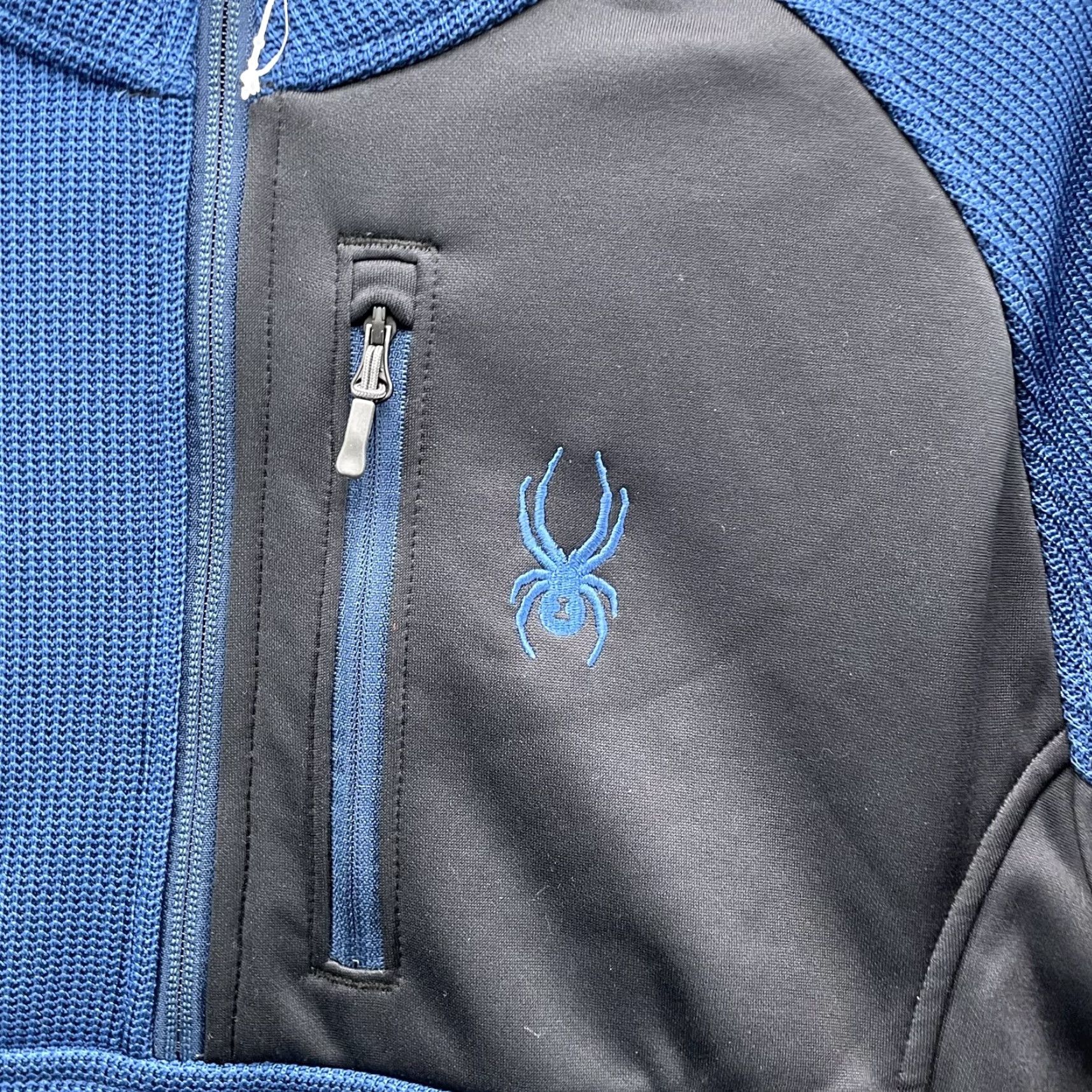 Spyder Spyder Mens Large Blue 1/4 Zip Core Sweater Gorpcore Tech Sportswear Performance Shirt Size US L / EU 52-54 / 3 - 3 Thumbnail