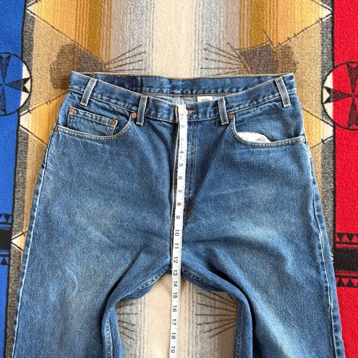 Levi's Vintage 90s Levi’s 505 Regular Fit Straight Leg Denim Blue Jeans Size 36x27 Size US 36 / EU 52 - 8 Thumbnail