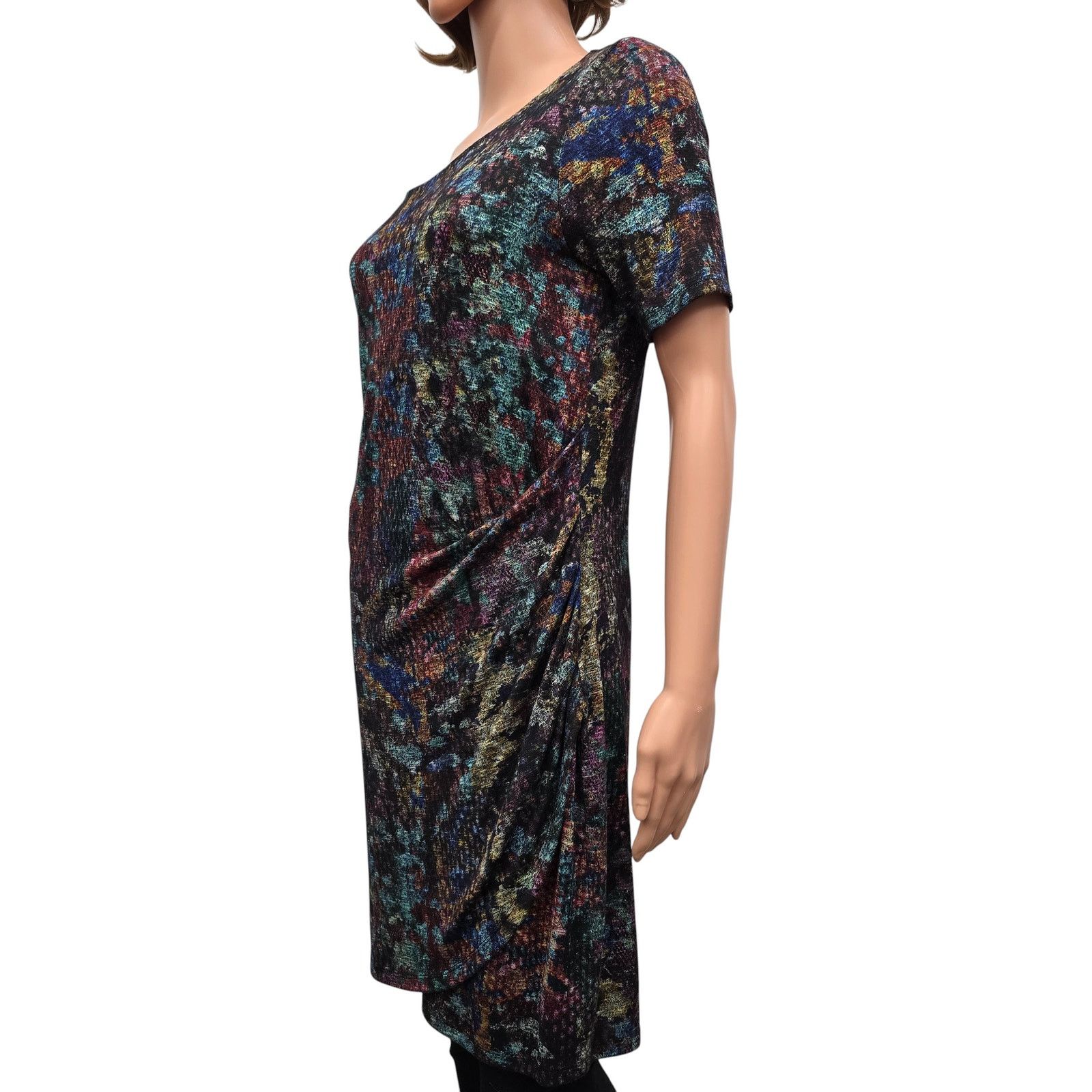 Desigual Desigual Harmonie Drape Dress Women's M/L Short Sleeve Size M / US 6-8 / IT 42-44 - 7 Thumbnail