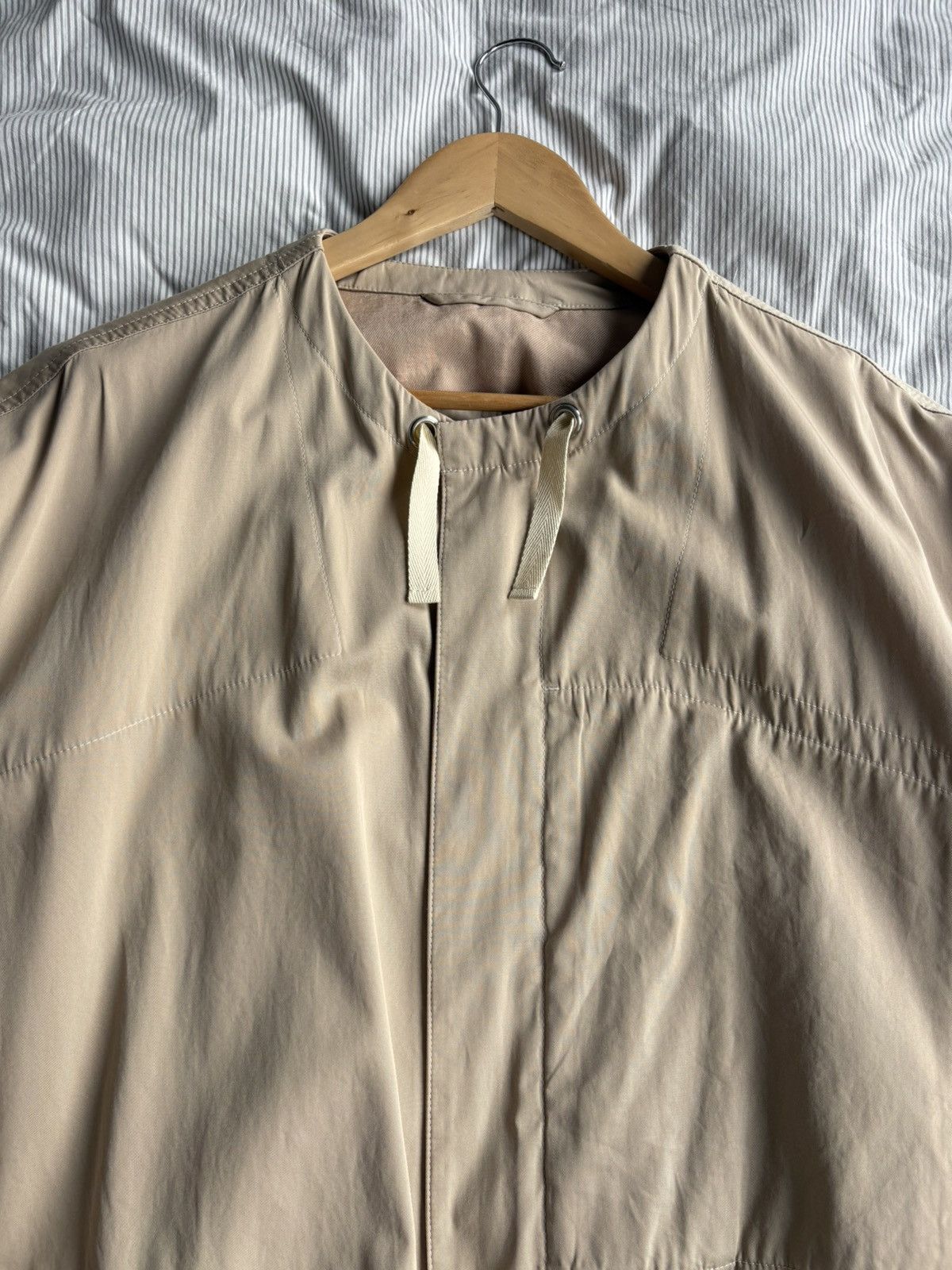Lemaire Lemaire Beige Cotton Drawstring Jacket Size 34 Size US M / EU 48-50 / 2 - 3 Thumbnail