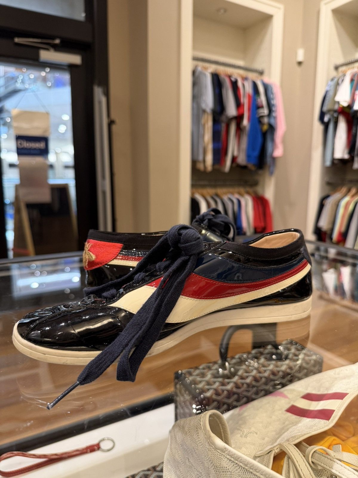 Gucci Gucci Falacer Patent Leather Sneaker Size US 6.5 / EU 39-40 - 4 Thumbnail