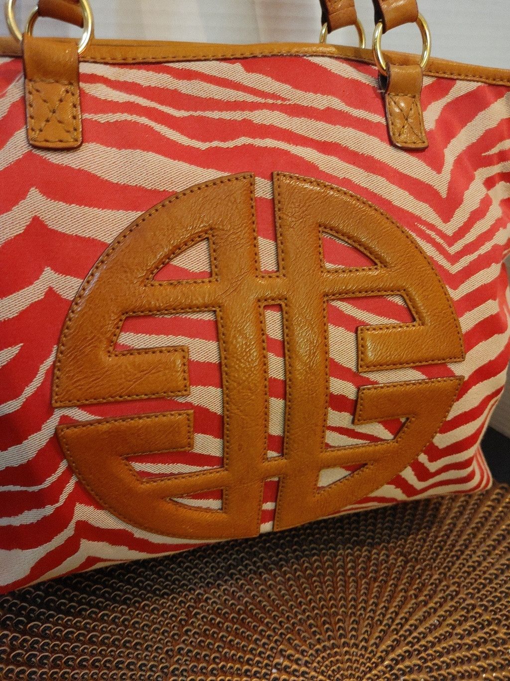 Antonio Maurizi Antonio Melani Zebra Striped Becky Tote Size ONE SIZE - 3 Thumbnail