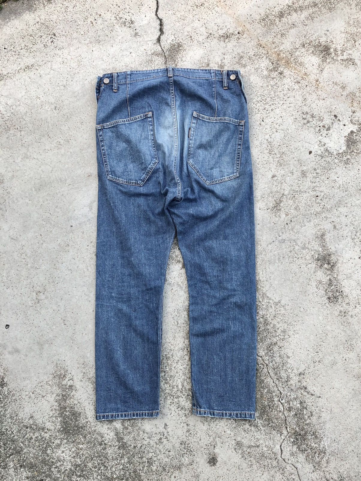 CABANE de ZUCCa WASHED BLUE DENIM Size US 30 / EU 46 - 6 Thumbnail