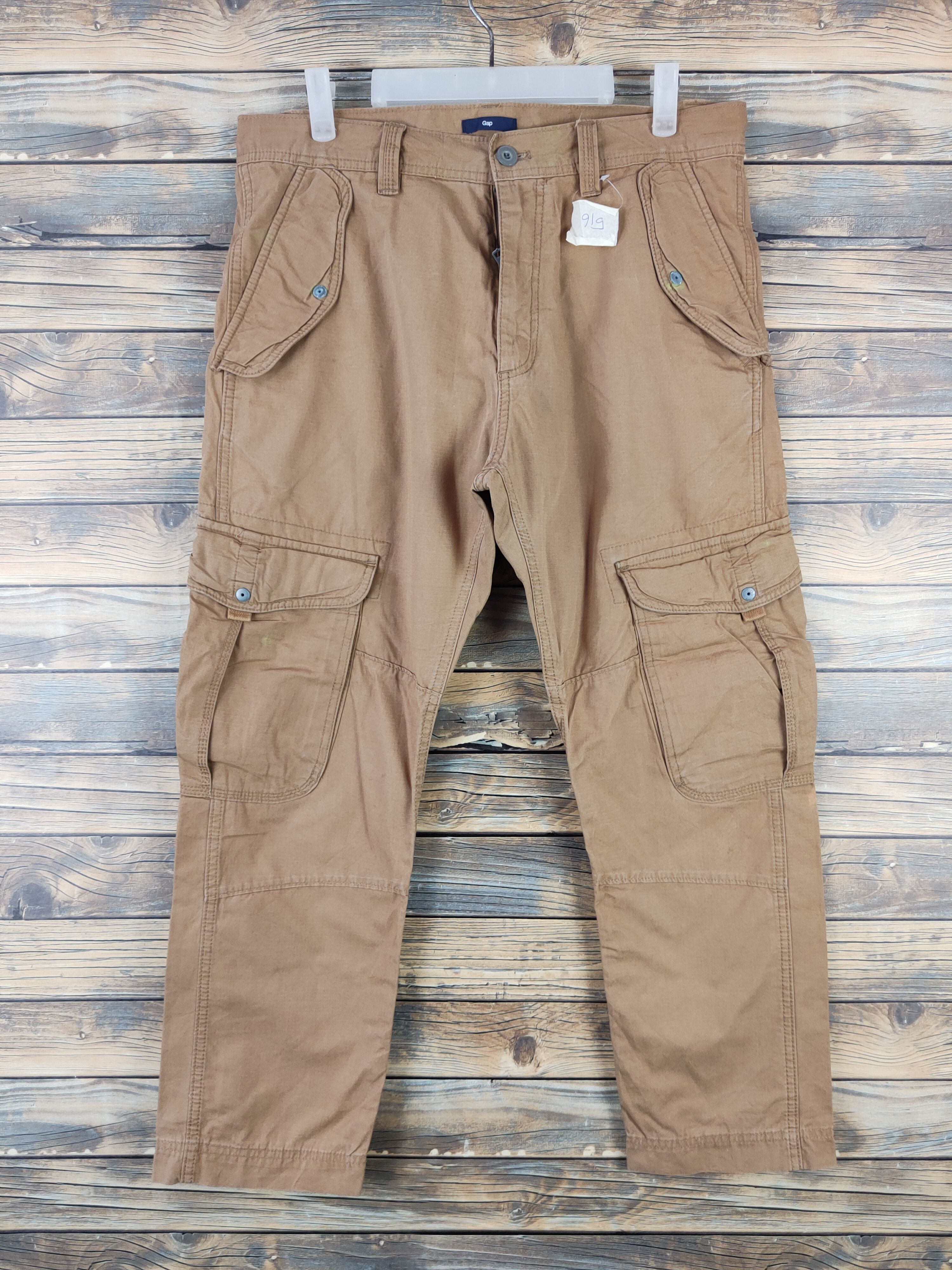 Gap DLL Gap Brown Multipocket Tactical Cargo Pants #516 Size US 33 - 1 Thumbnail