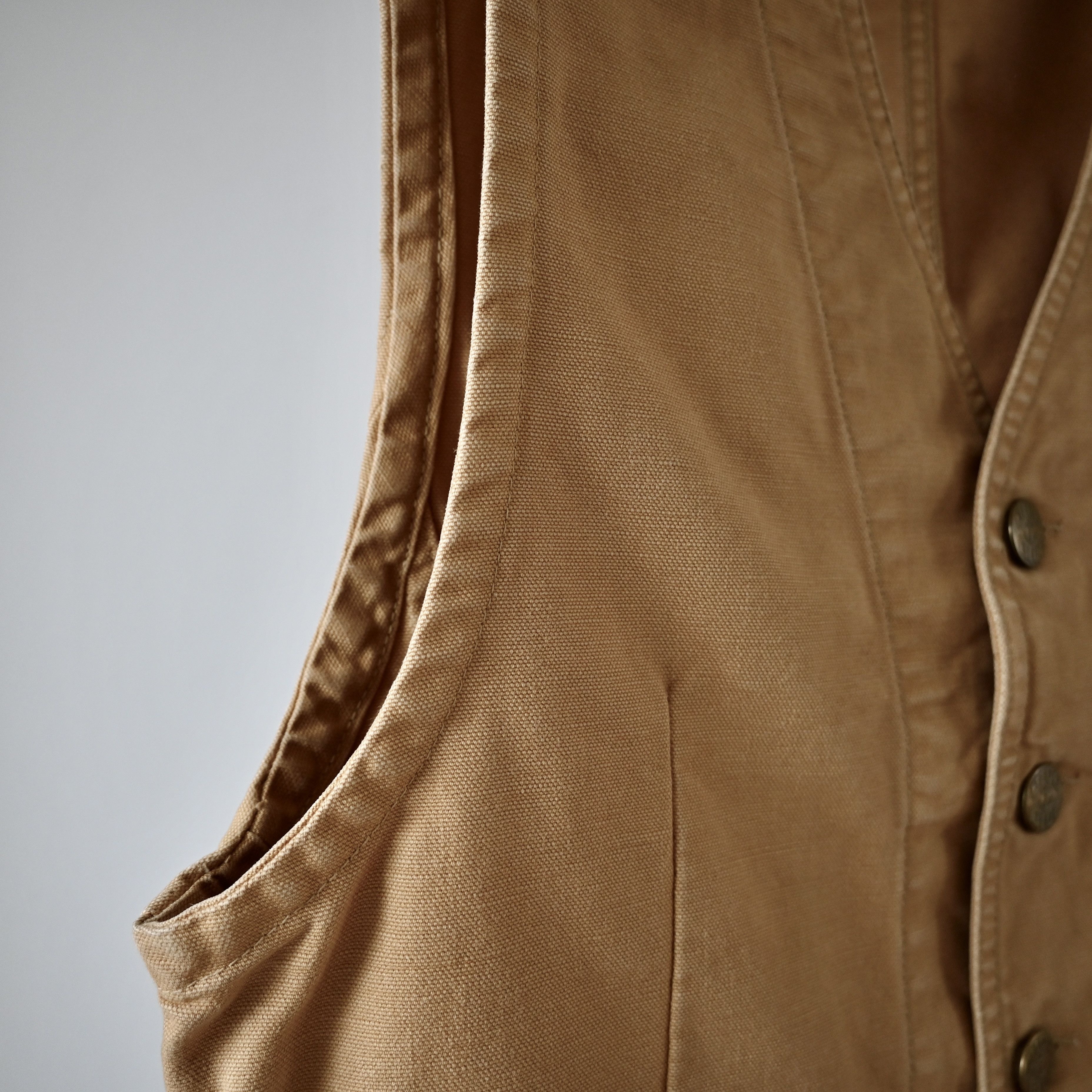 Blue Blue Japan BLUE H.R. MARKET cotton canvas engineer vest made in Japan Size US M / EU 48-50 / 2 - 19 Thumbnail