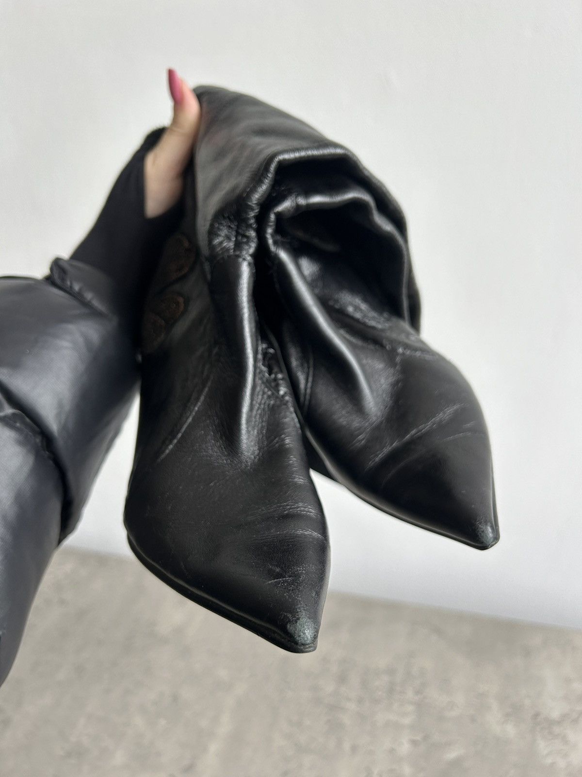 Miss Sixty Miss Sixty Vintage Y2K heels boots leather with applique Size US 7 / IT 37 - 12 Thumbnail