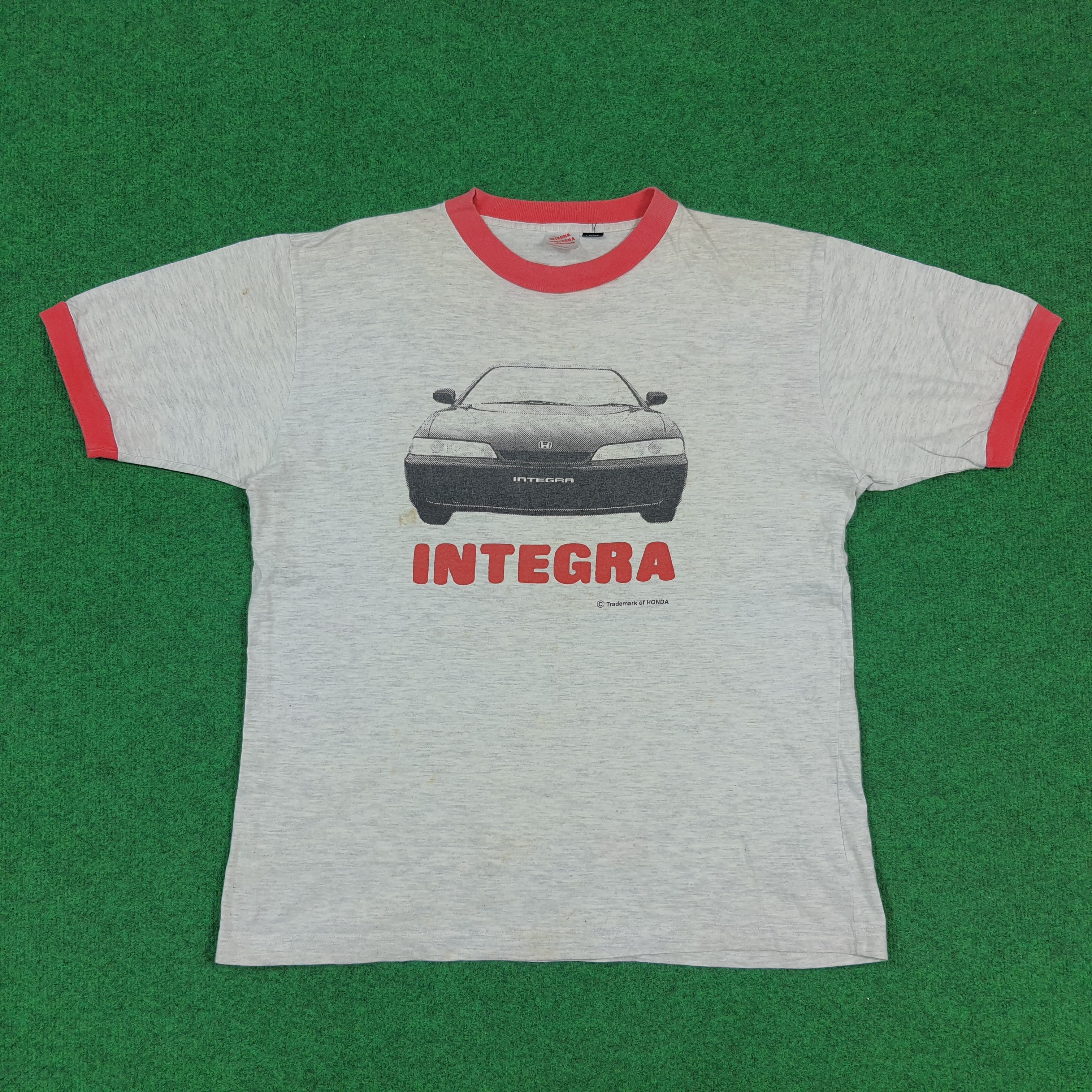 Honda Vintage Integra Nottegra Honda Ringer Tshirt C299N30 Size US L / EU 52-54 / 3 - 1 Thumbnail