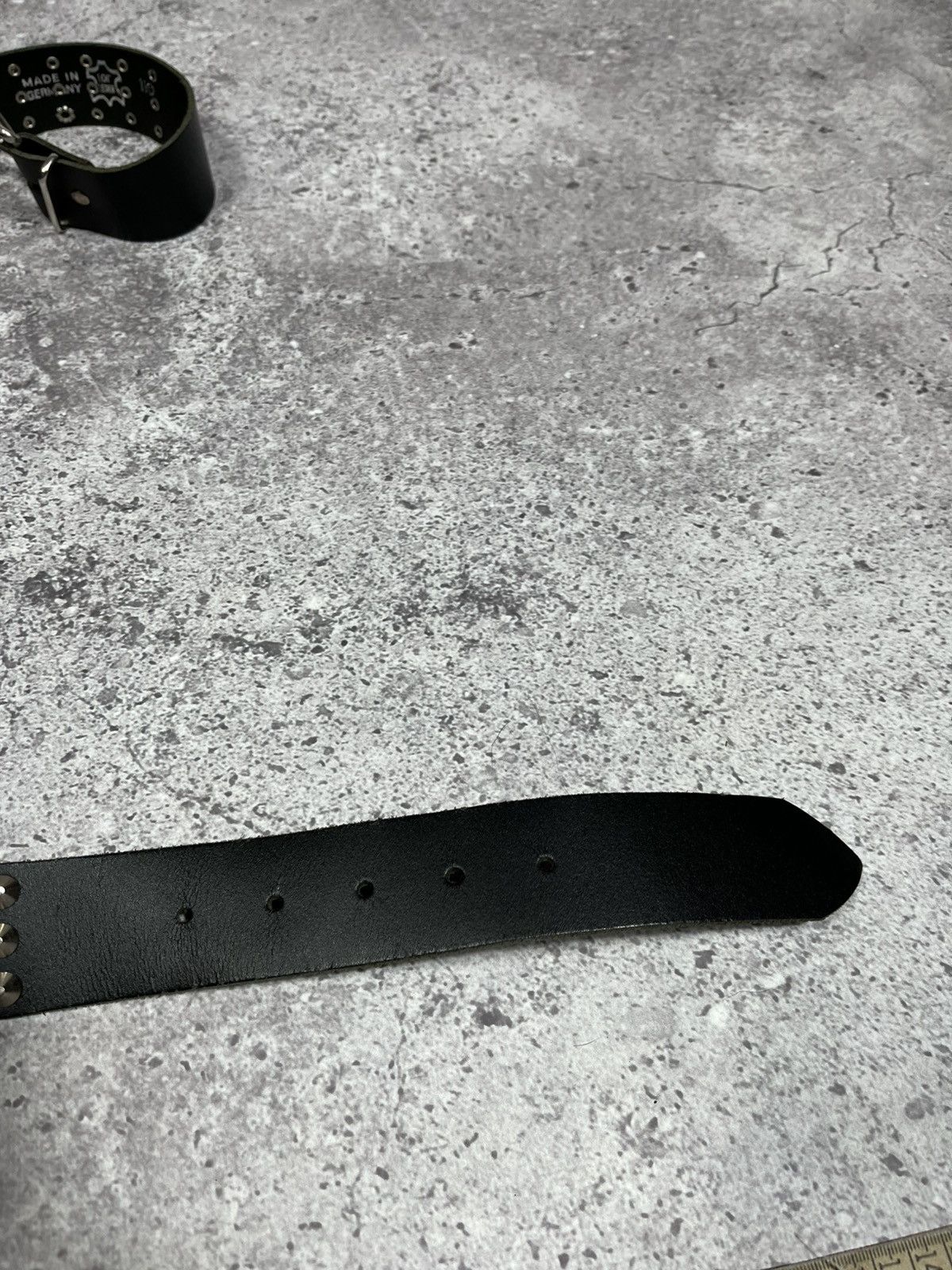 Japanese Brand Vintage Y2k Leather Punk metallic rock belt Size ONE SIZE - 8 Thumbnail