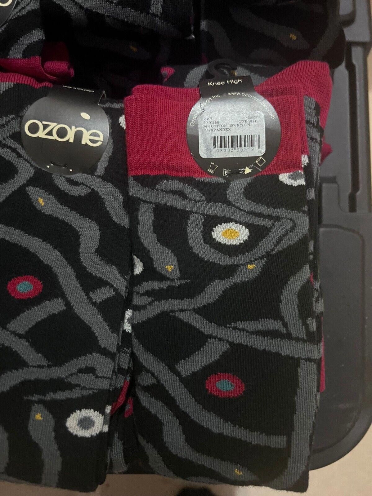 Designer Ozone Black Snakes Socks – One Size Fits Most Size ONE SIZE - 2 Thumbnail