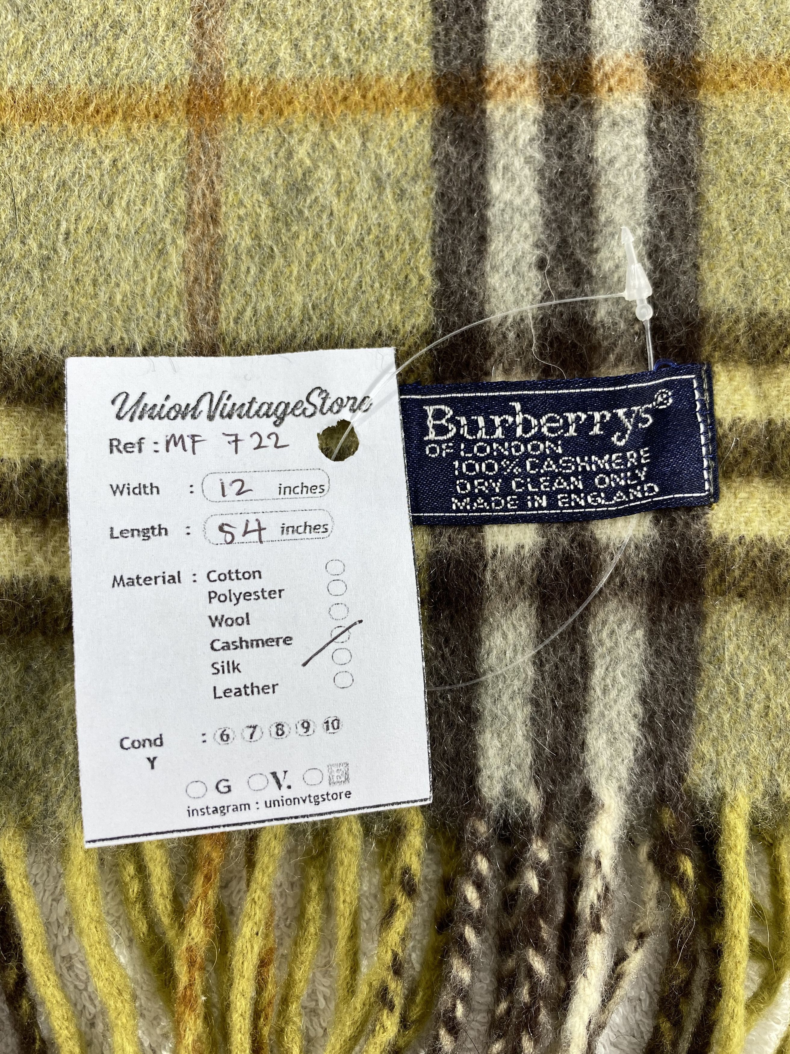 Burberry Vintage Burberry Scarf/Muffler/Neckwear MF722 Size ONE SIZE - 4 Thumbnail