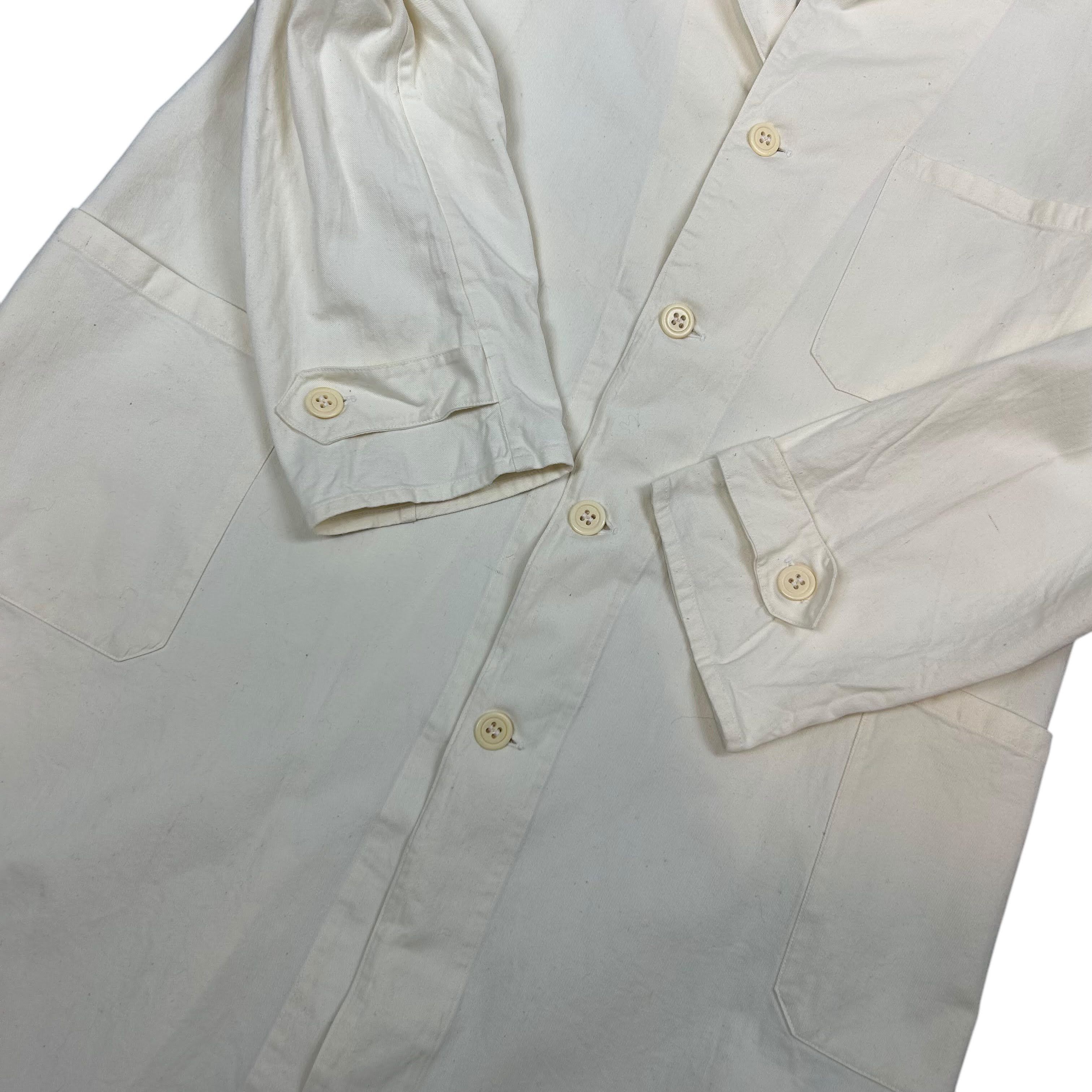 Vintage Lutteurs Off White Lab Warehouse Cotton Coat Workwear M Size US M / EU 48-50 / 2 - 4 Thumbnail