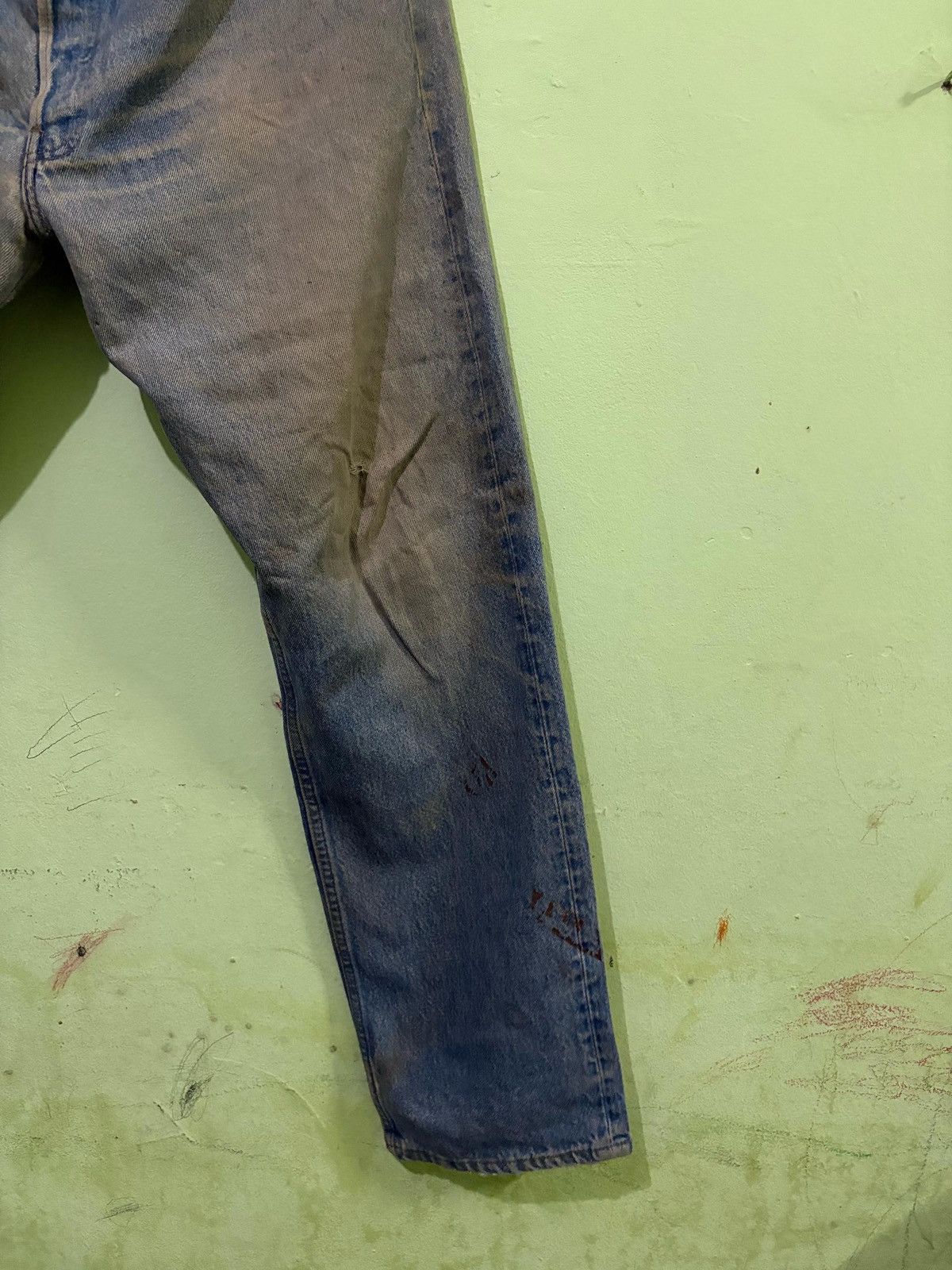 Levi's × Levi's Vintage Clothing Vintage 501 Levis Denim Pant Distressed Made In USA Size US 35 - 5 Thumbnail