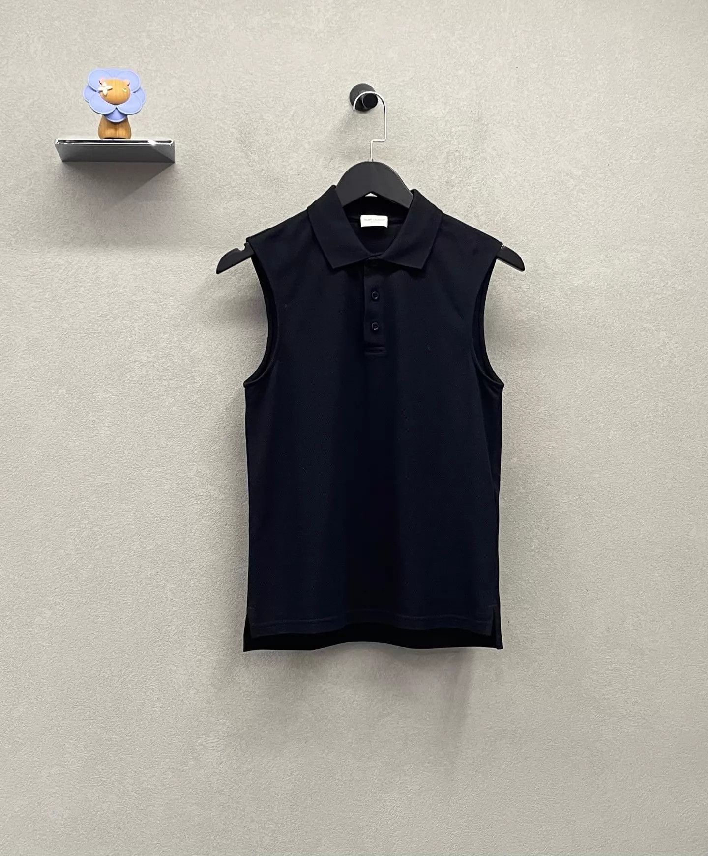 Yves Saint Laurent YSL Solid Polo Collar Sleeveless Tank XS Slim Versatile Size US XS / EU 42 / 0 - 3 Thumbnail