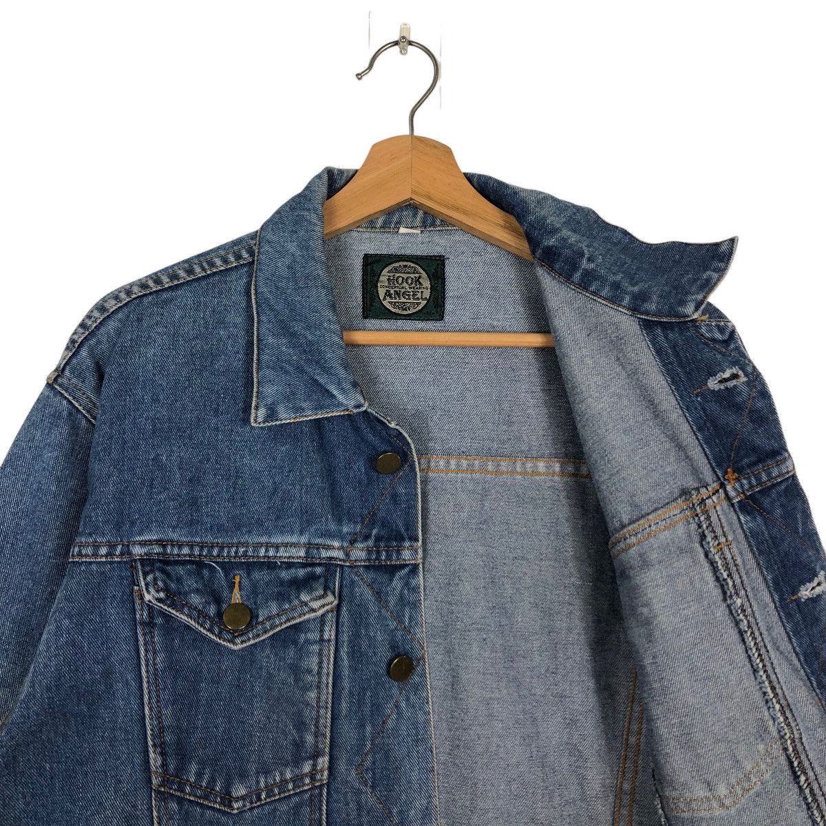 Japanese Brand 🔥90’s Hook Angel Trucker Denim Jacket Hysteric Glamour Size US M / EU 48-50 / 2 - 10 Thumbnail