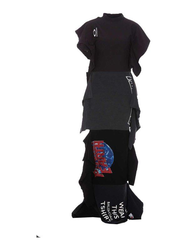 Balenciaga o1tr1nto0426 Twisted Dress in Multicolor Size L / US 10 / IT 46 - 1 Thumbnail