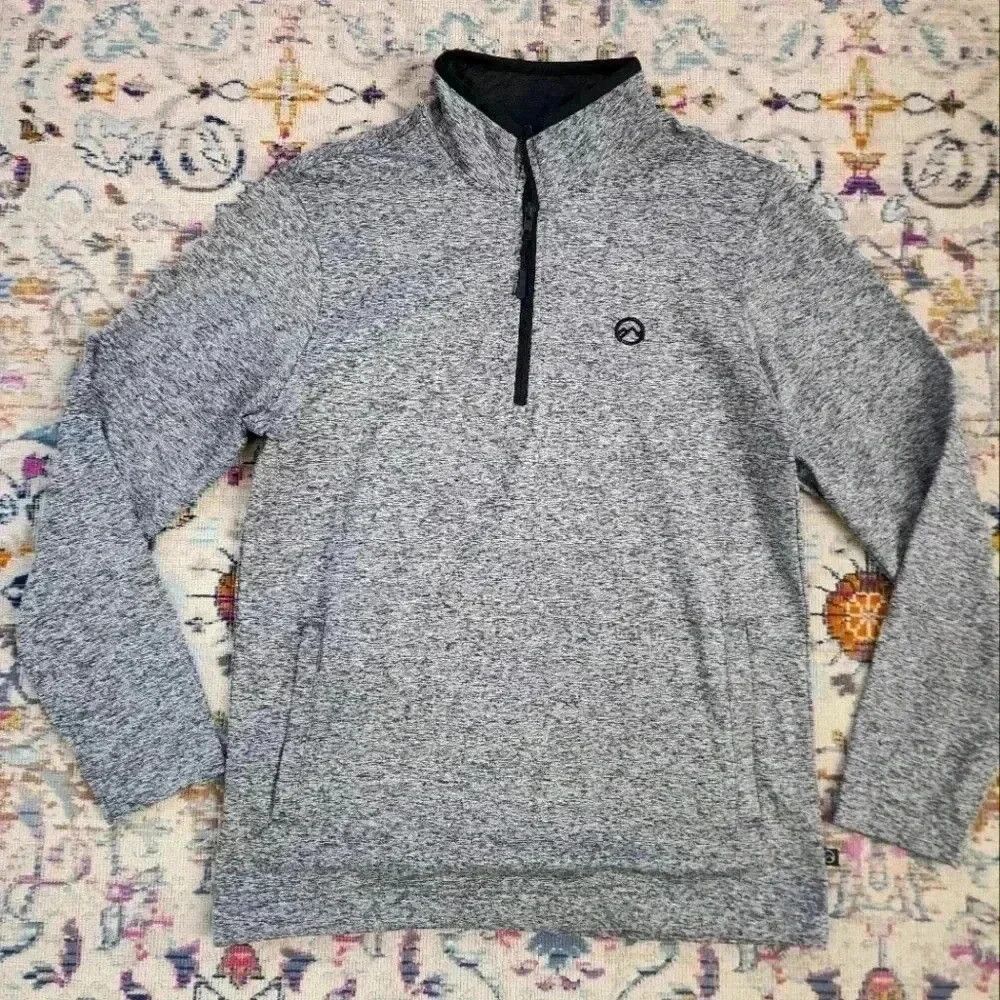 Athletic Works × Gymshark Frontier Supply Co Mens Grey 1/2 Zip Pullover Athletic Shirt Size US S / EU 44-46 / 1 - 1 Thumbnail