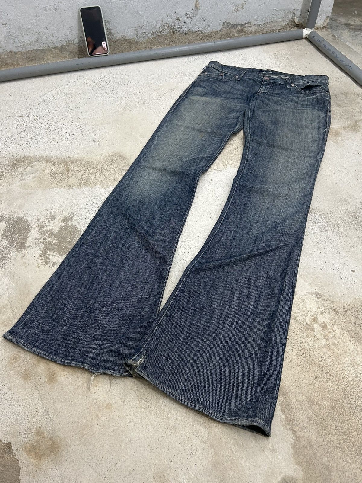 Hysteric Glamour Vintage Extreme Flare Jeans Rock Republic Sanforized Denim Size US 31 - 3 Thumbnail