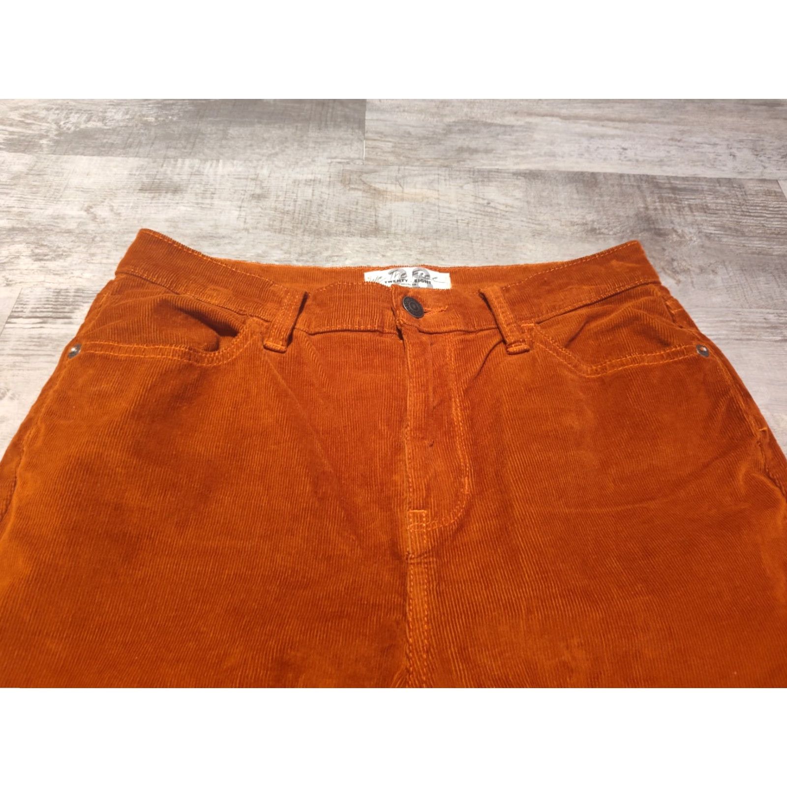 Free People VINTAGE Free People Pants Womens 28 Regular Tapered Corduroy Ankle Fall Seasonal Orange Size 28" / US 6 / IT 42 - 5 Thumbnail