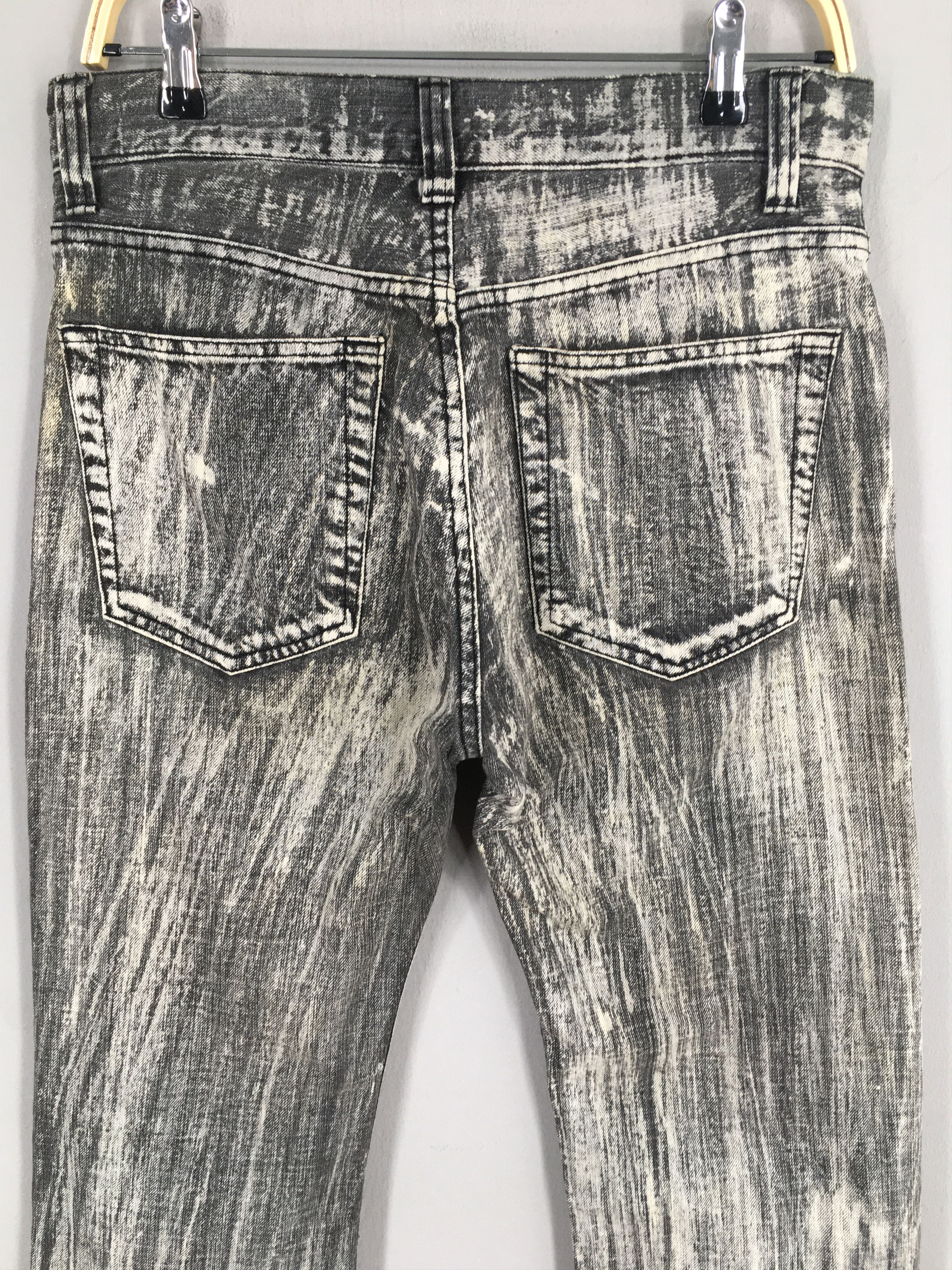 Tornado Mart Vintage Devil Skull Bleach Flared Pants Painter Punk S944 Size US 28 / EU 44 - 9 Thumbnail