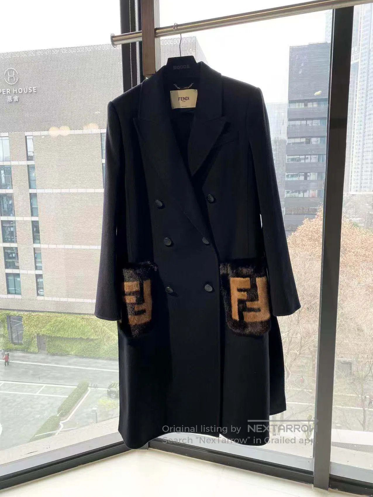 Fendi Fendi Long coat with pocket mink fur| Size XS / US 0-2 / IT 36-38 - 2 Thumbnail