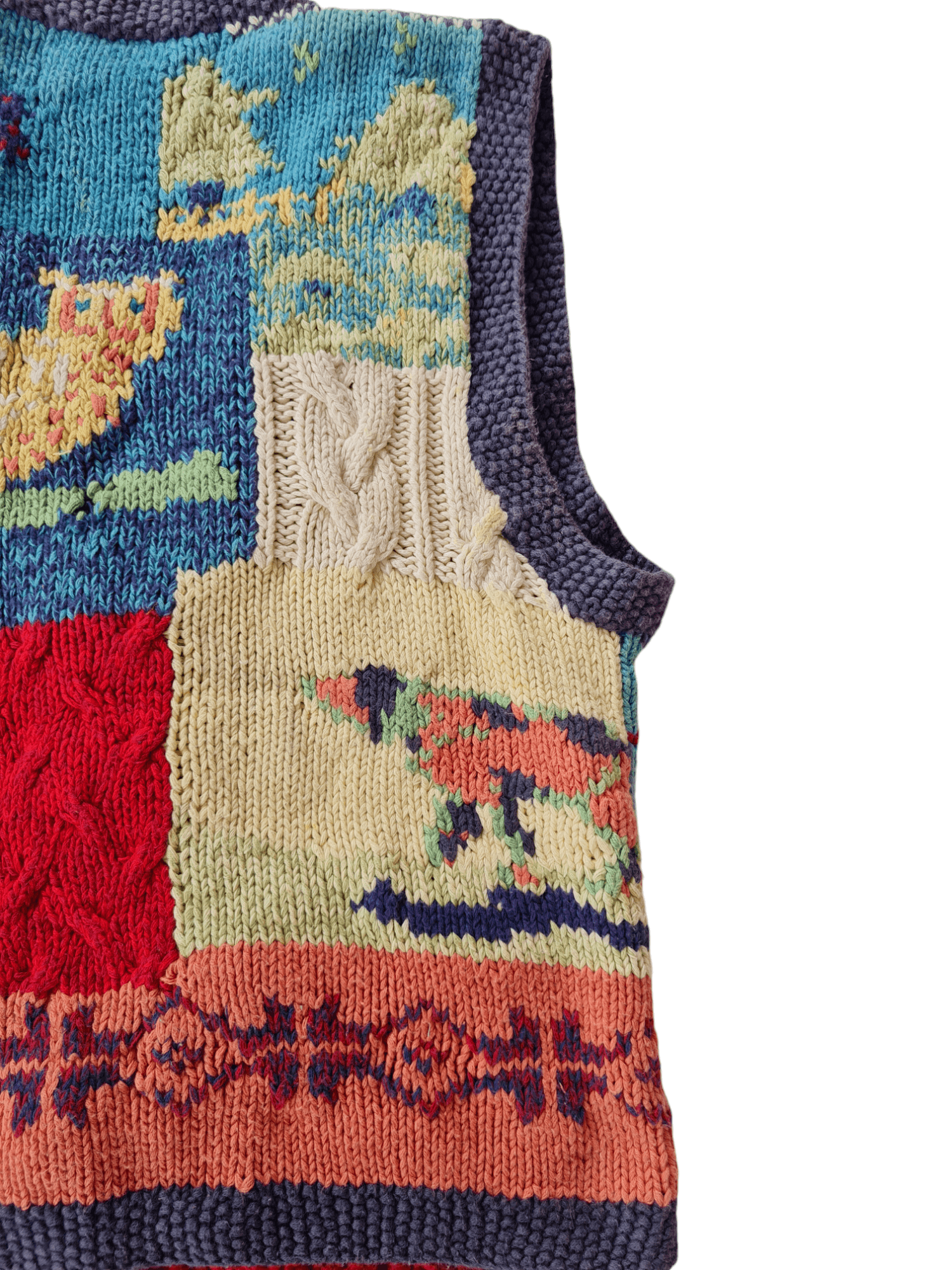 Japanese Brand × Vintage Vintage Vest Knitted By Hand Size US M / EU 48-50 / 2 - 6 Thumbnail