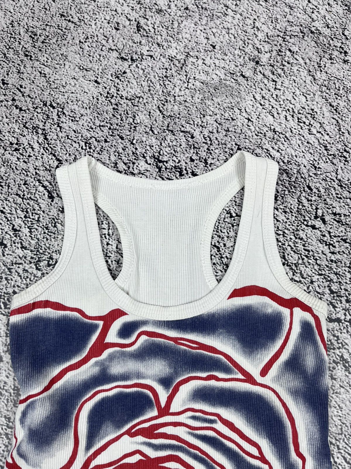 Japanese Brand Vintage Y2K Gaultier Style Printed Rose All Print Tank Top Size M / US 6-8 / IT 42-44 - 3 Thumbnail