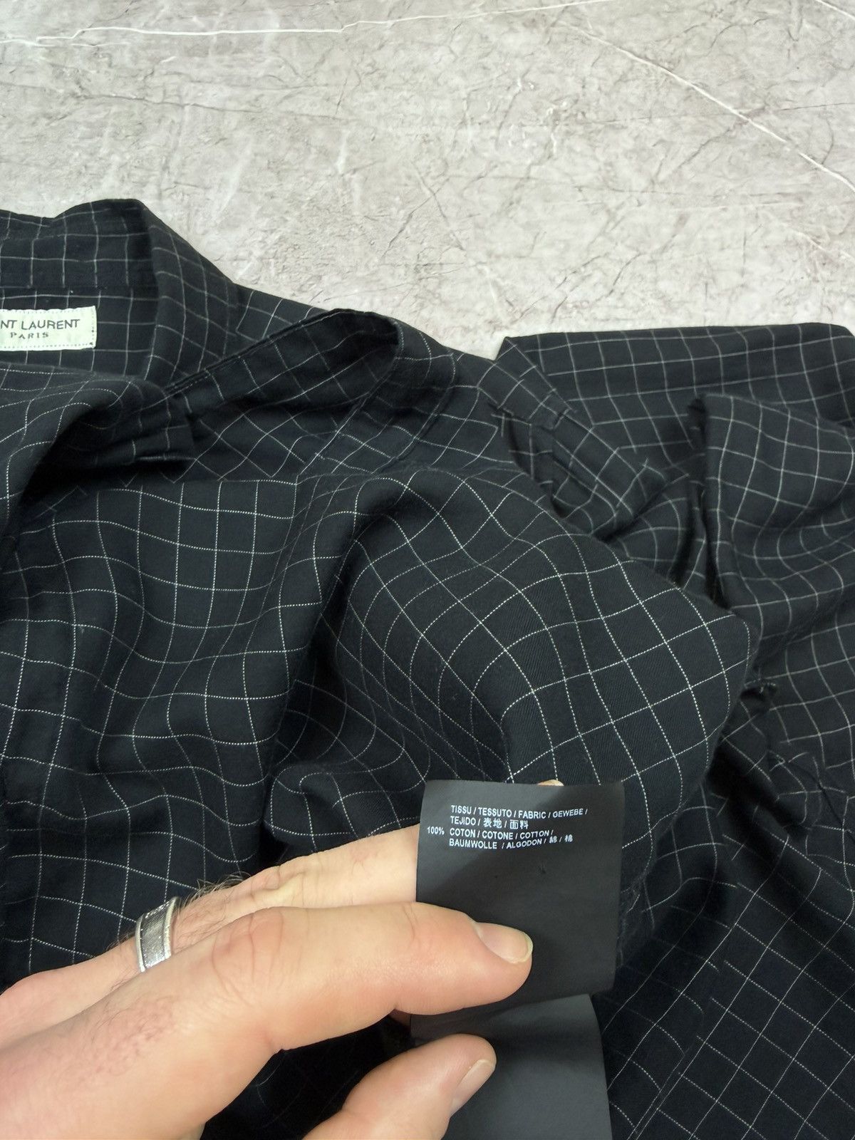 Saint Laurent Paris Saint Laurent Paris Button Up Shirt Made in Japan Size US L / EU 52-54 / 3 - 5 Thumbnail
