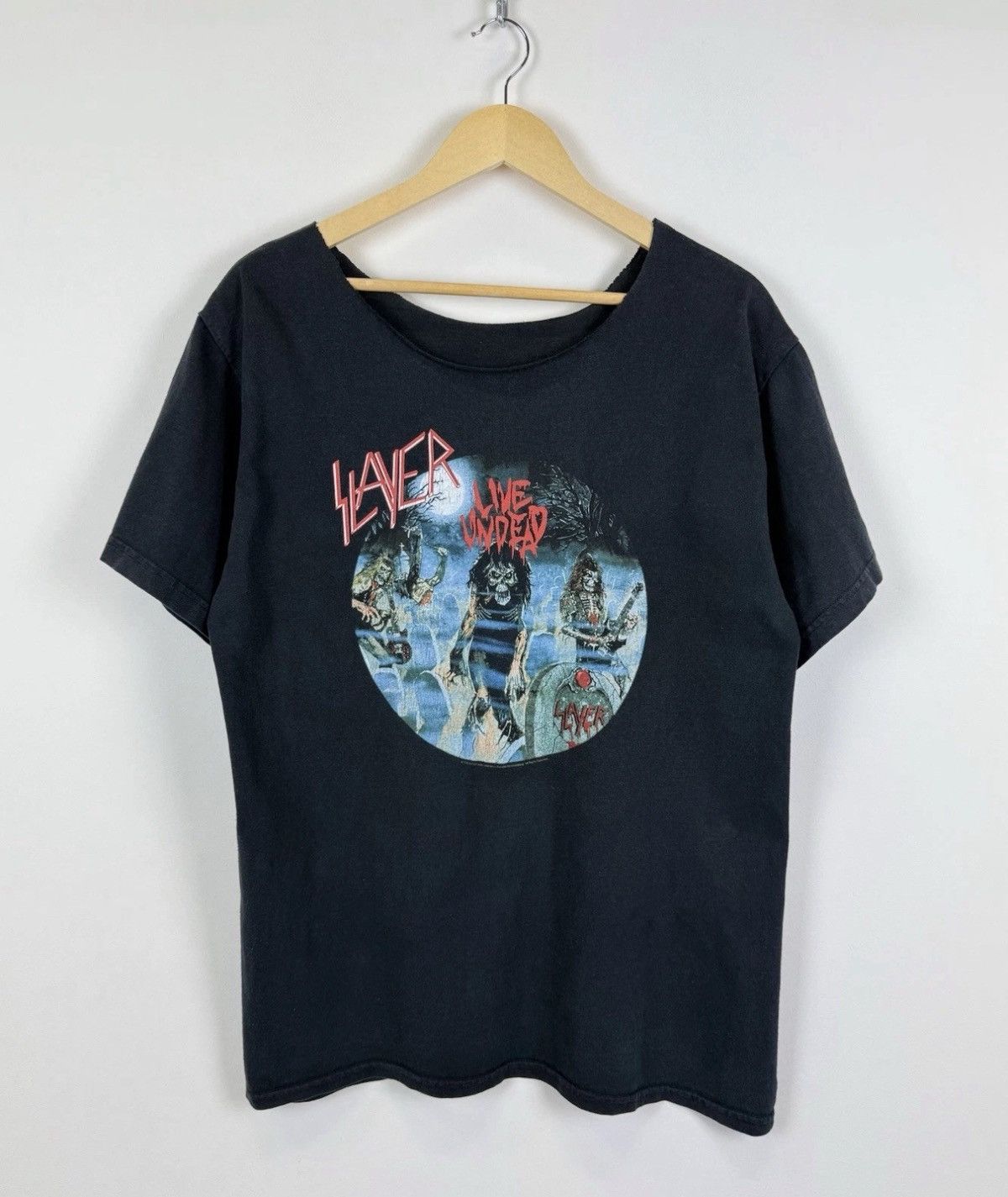 Band Tees Slayer Live Undead 2005 Tour T-shirt Black Rock Band Metal Size US L / EU 52-54 / 3 - 1 Thumbnail